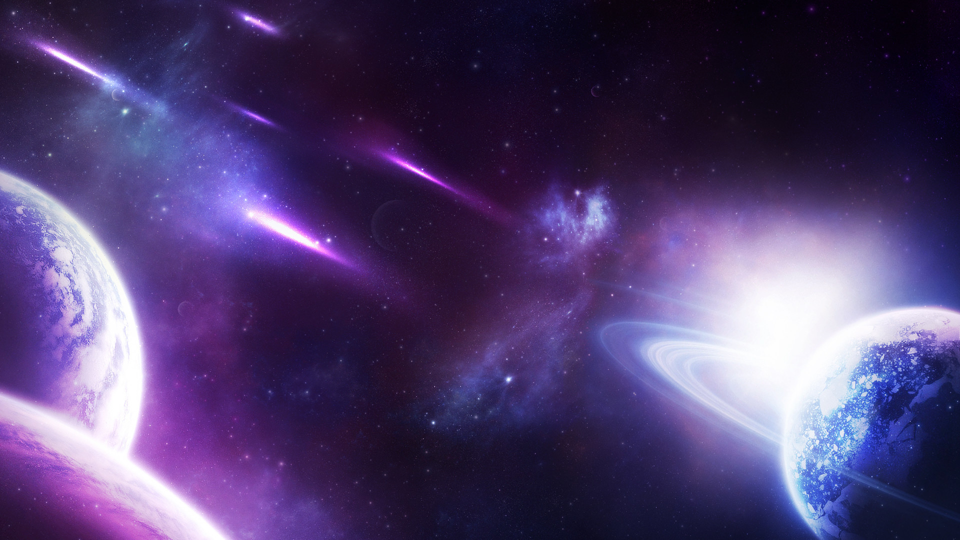 Purple Galaxy Background