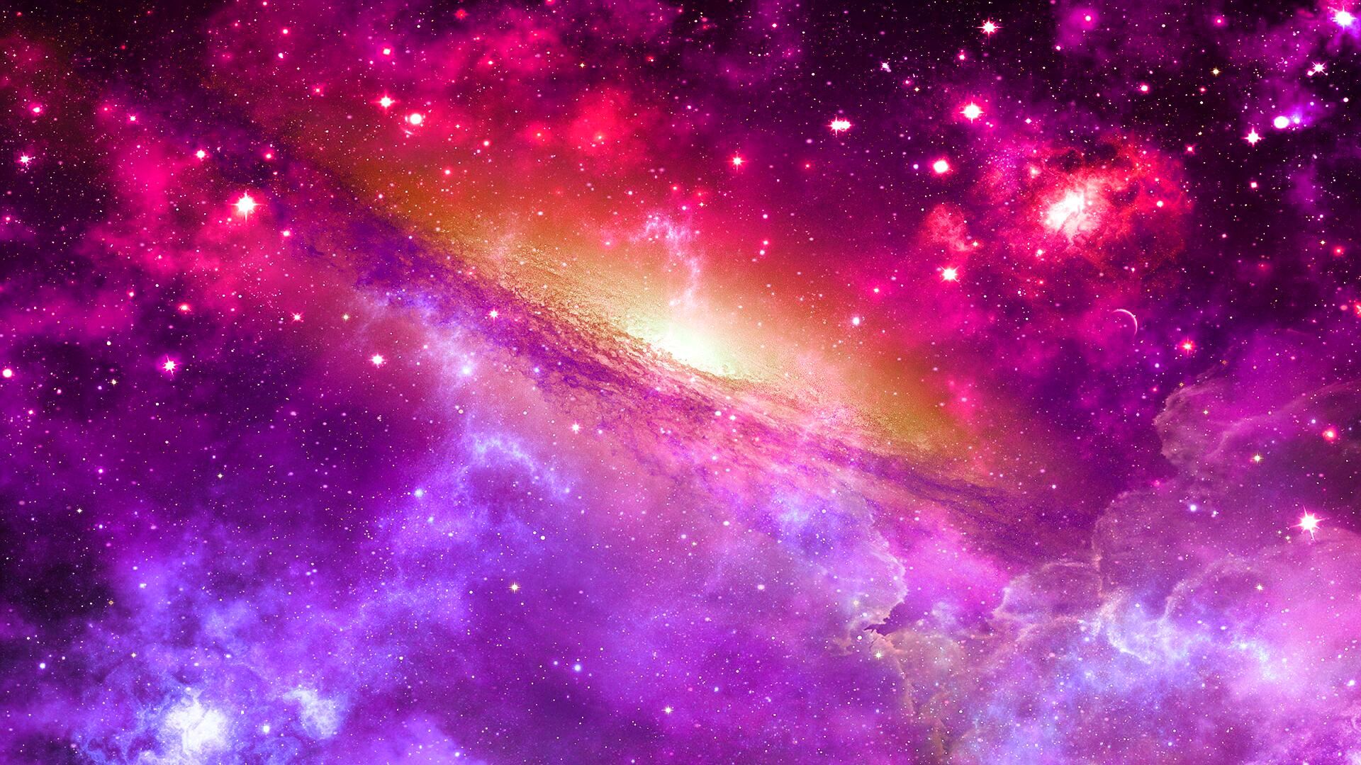 Purple Galaxy Background