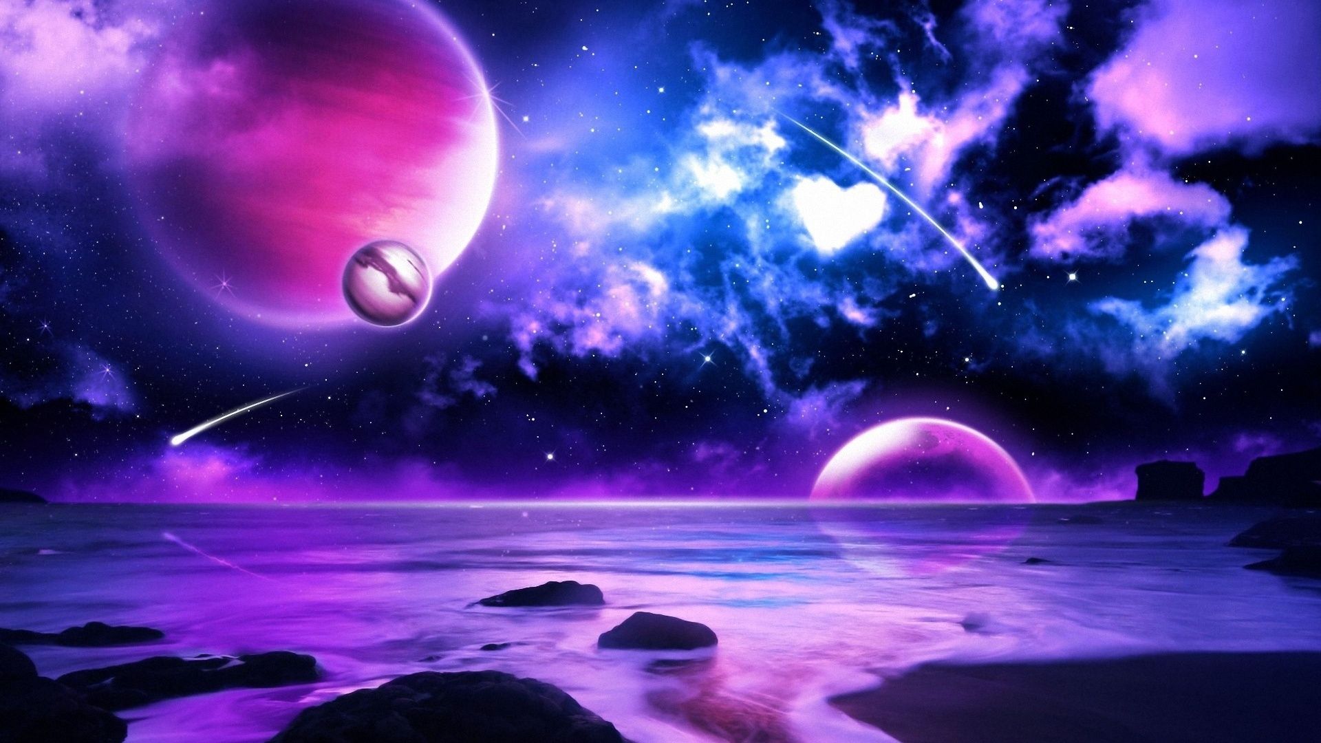 Purple Space Background