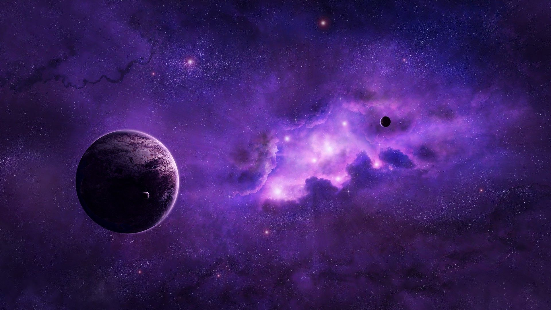 Purple Universe Background