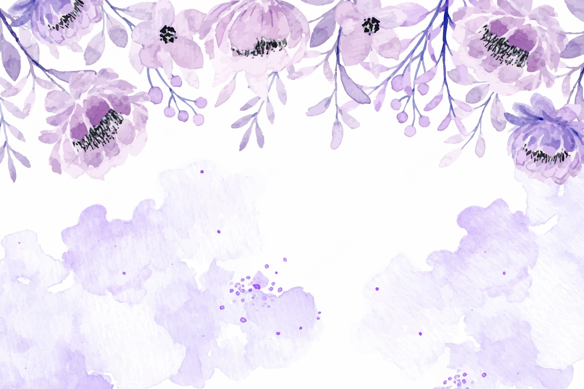 Purple Watercolor Background