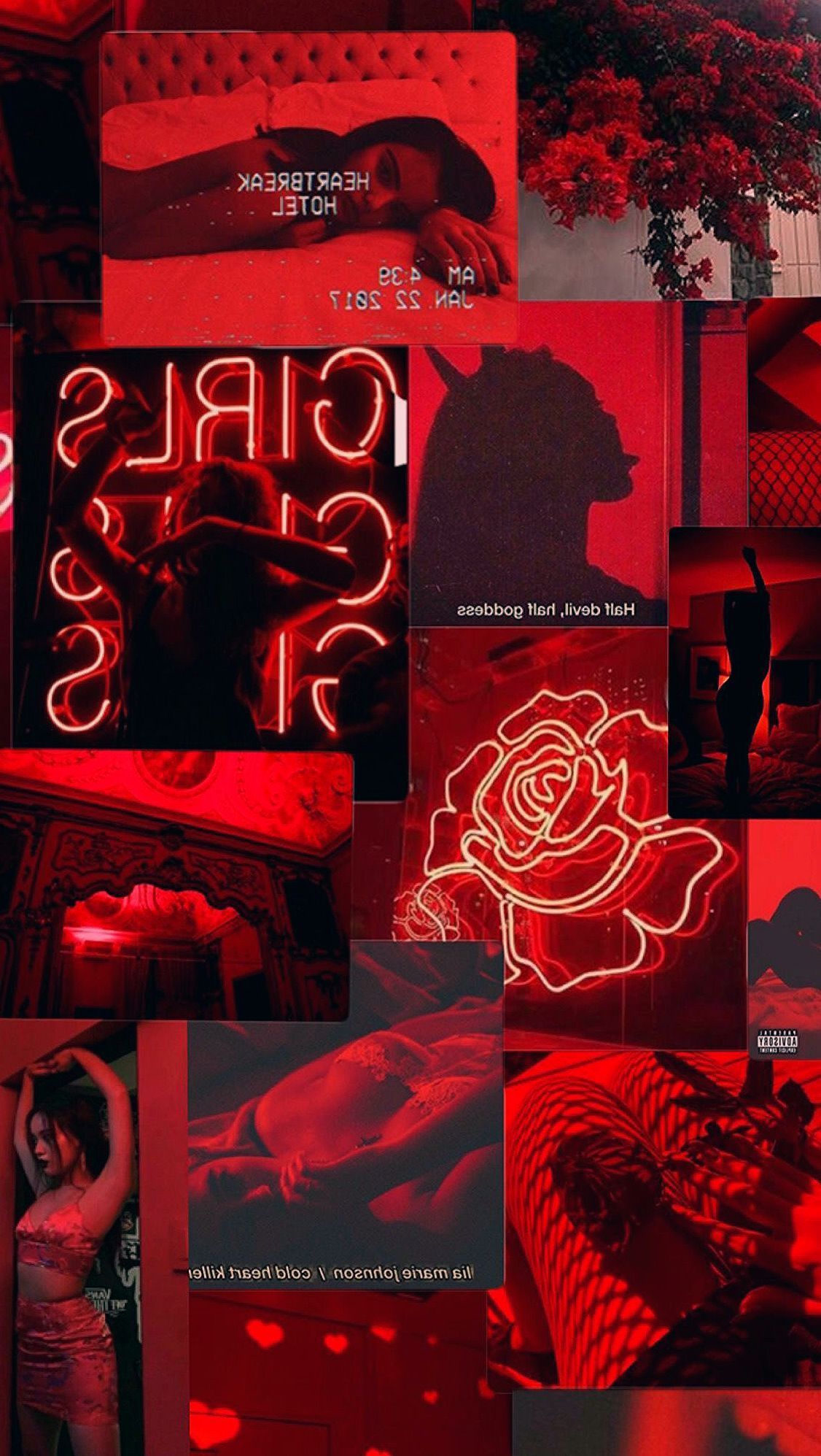 Red Aesthetic Baddie Wallpapers