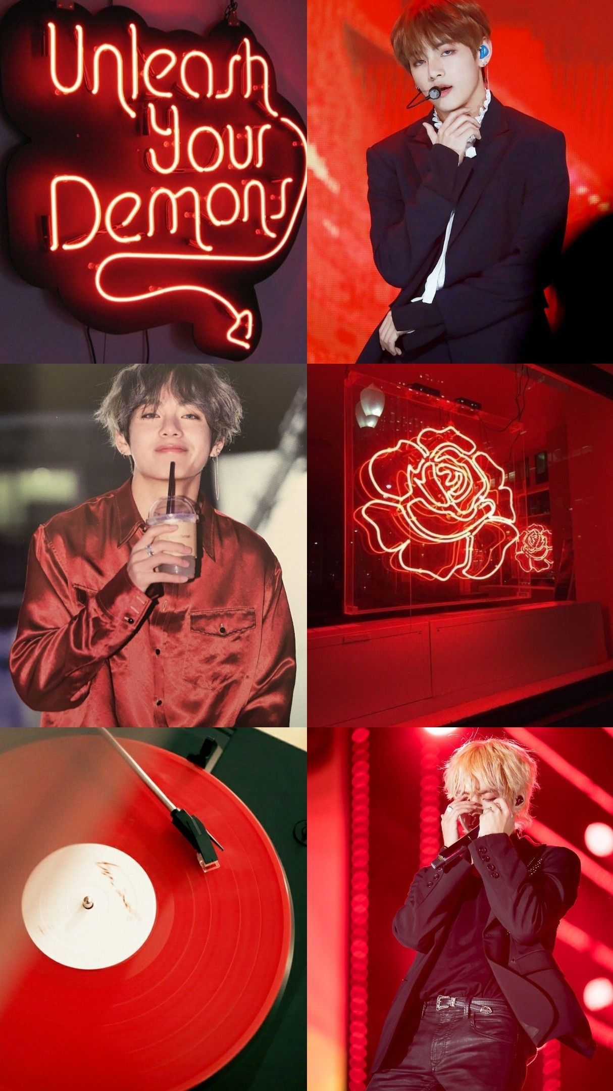 Red Aesthetic Bts Wallpapers