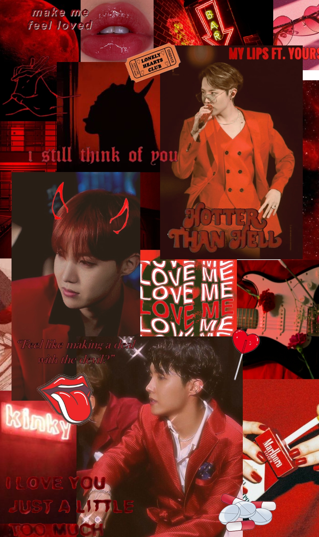 Red Aesthetic Bts Wallpapers