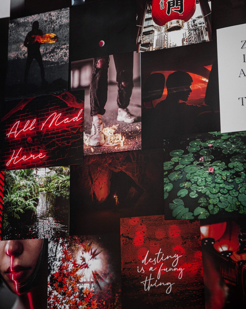 Red Aesthetic Collage Wallpapers