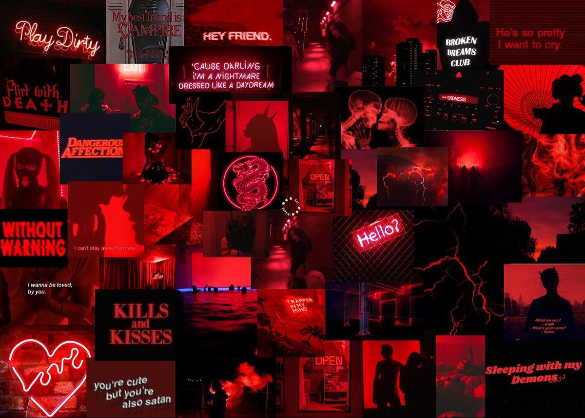 Red Aesthetic Tumblr Laptop Wallpapers