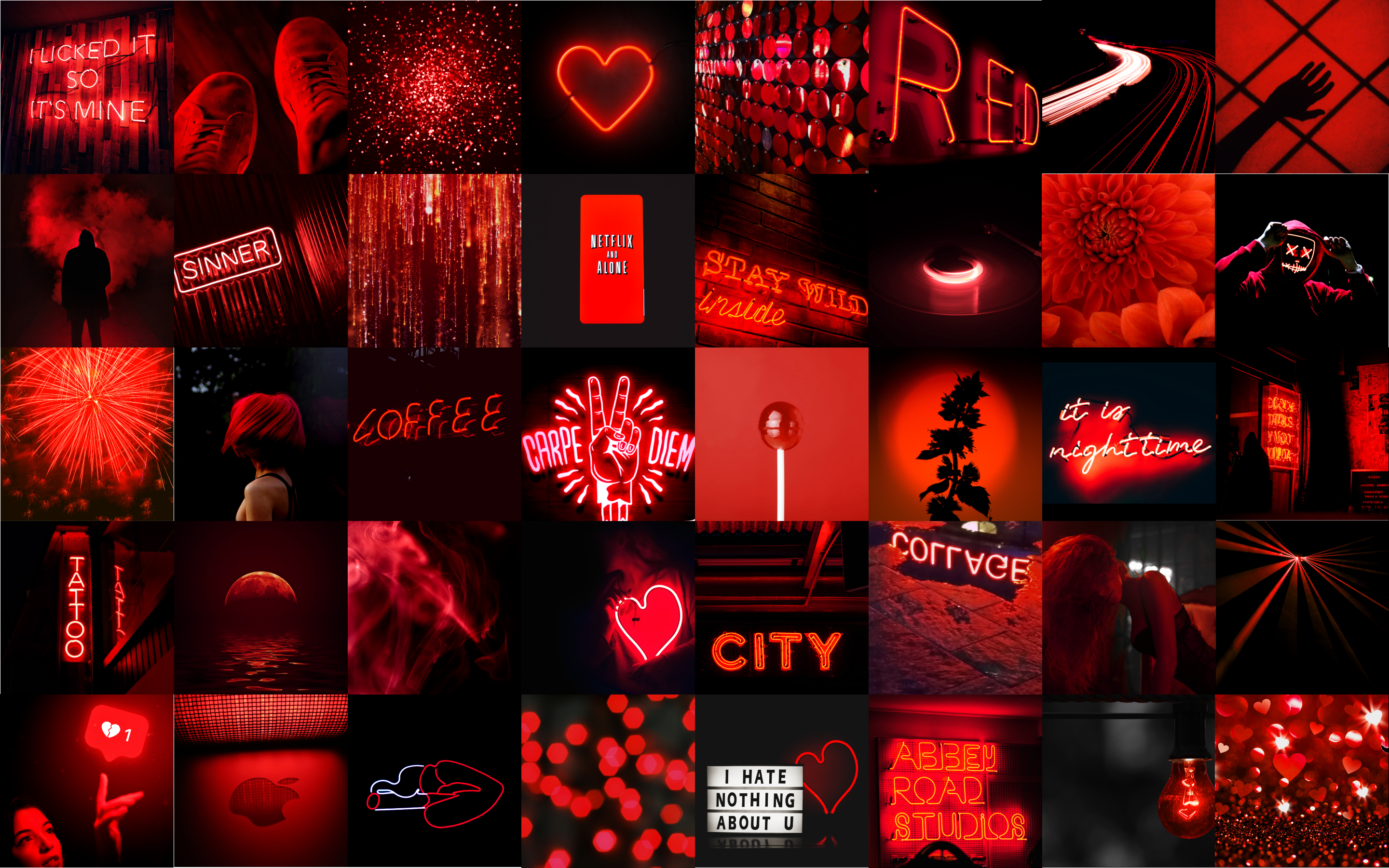 Red Aesthetic Tumblr Laptop Wallpapers