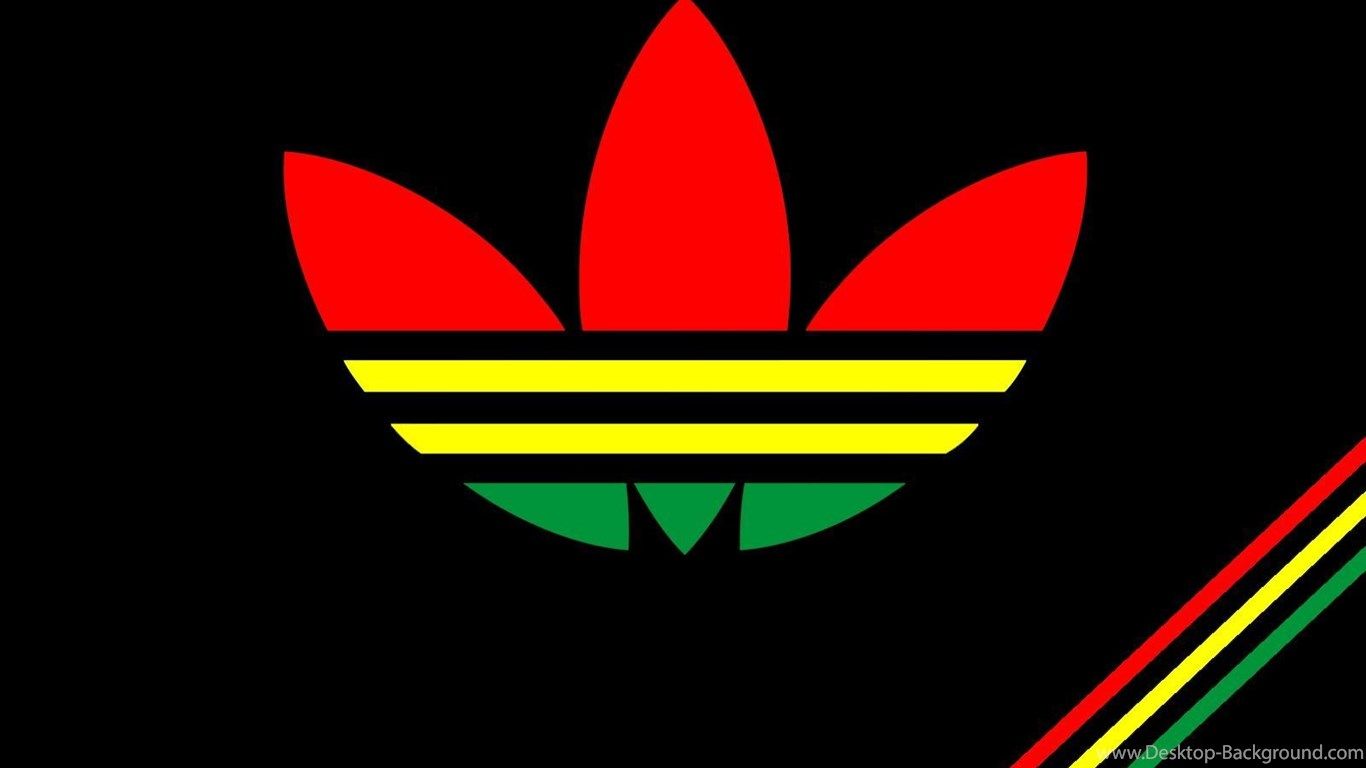 Red And Black Adidas Logo Wallpapers