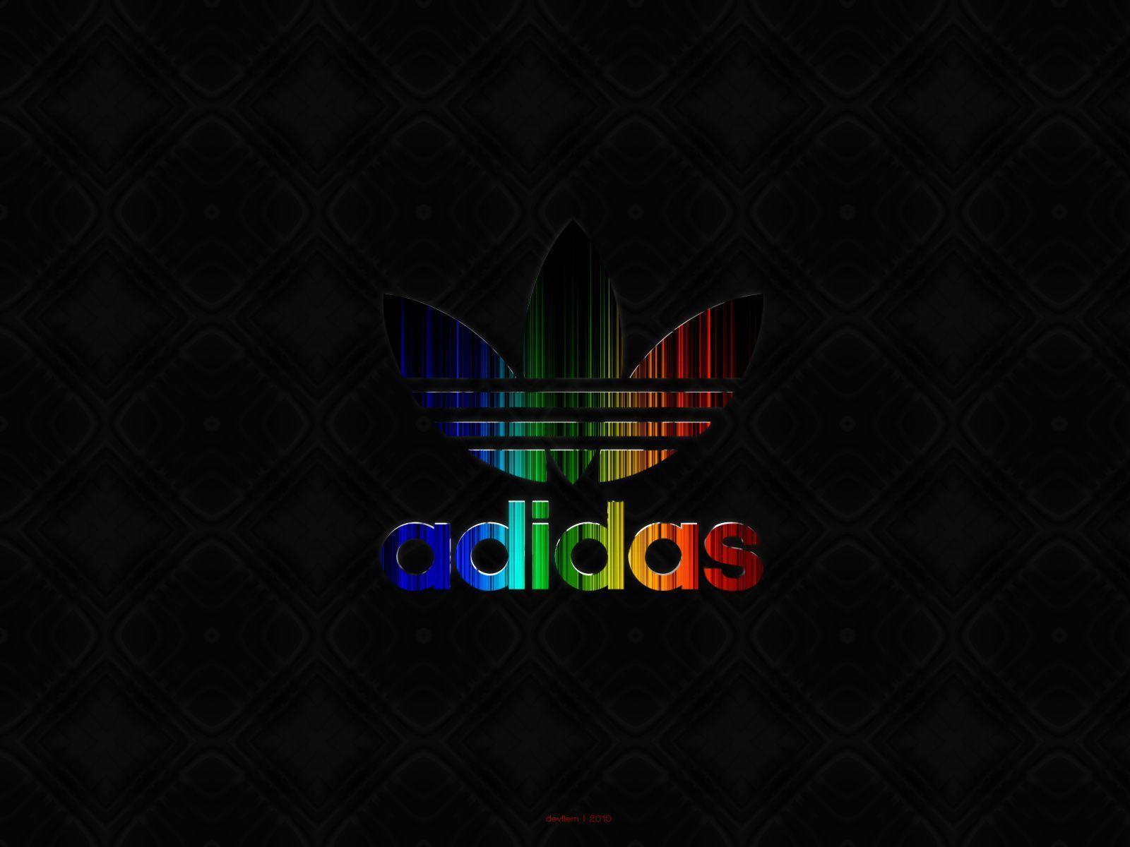 Red And Black Adidas Logo Wallpapers