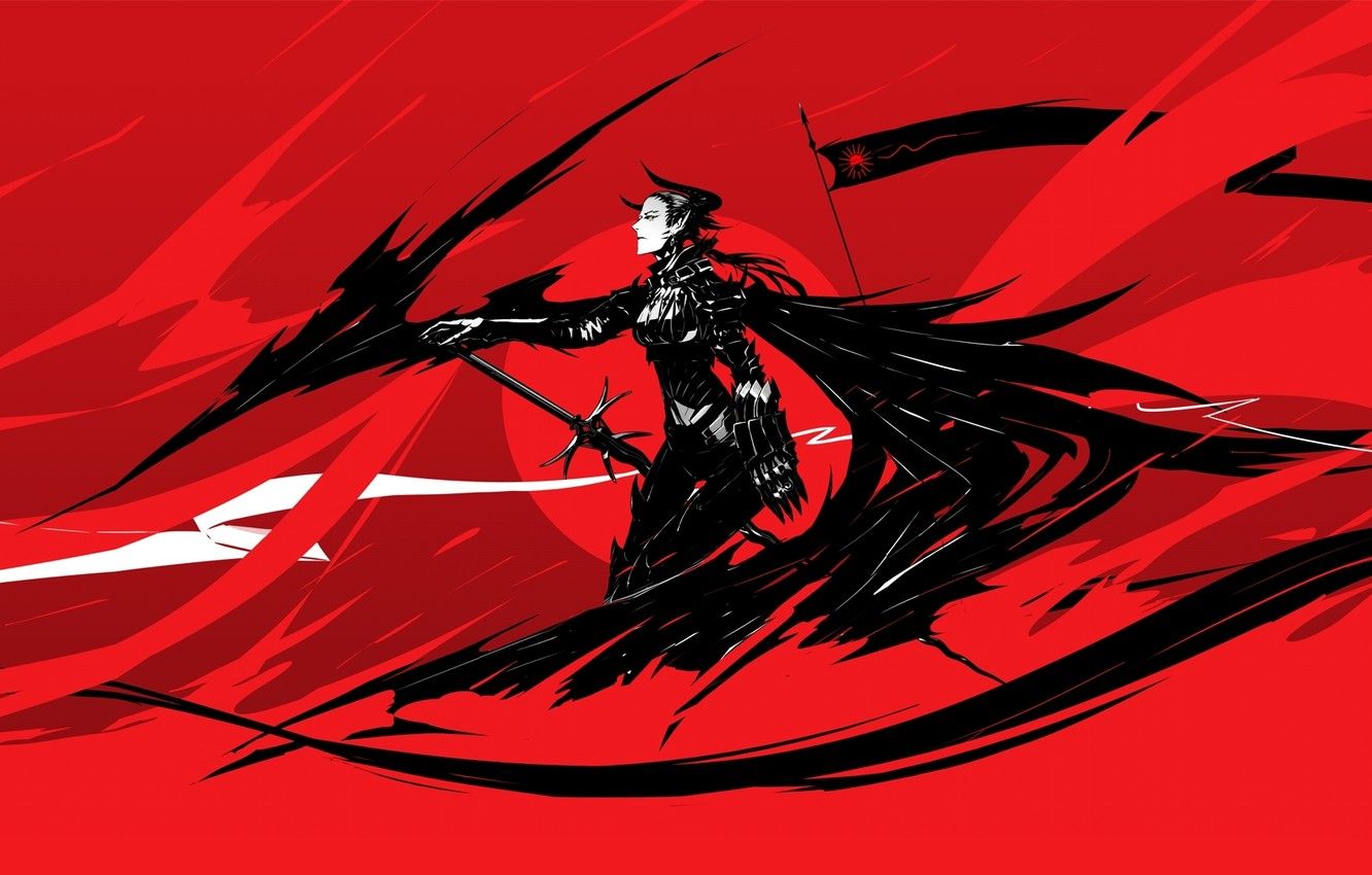 Red And Black Anime Artwork Wallpapers