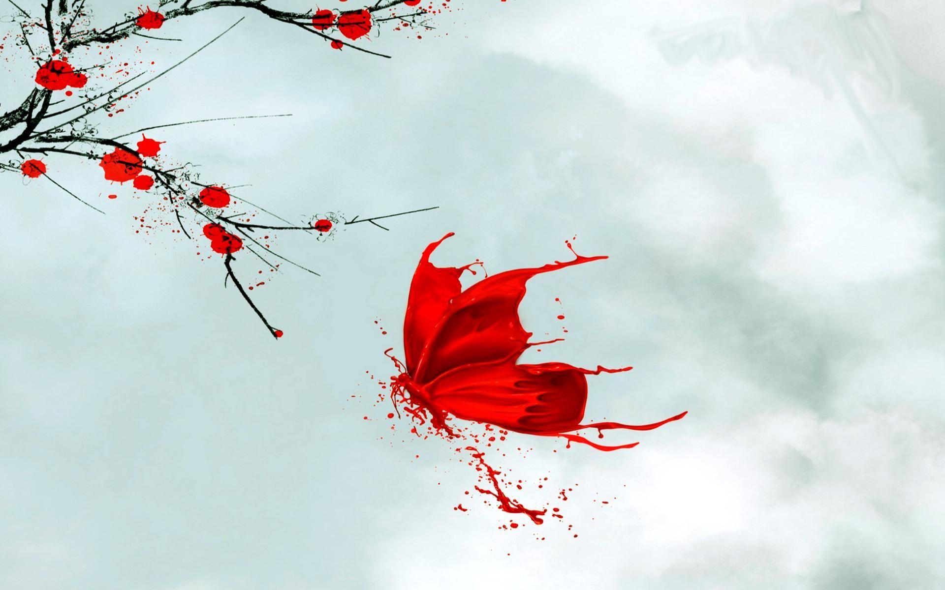 Red And Black Butterfly Wallpapers