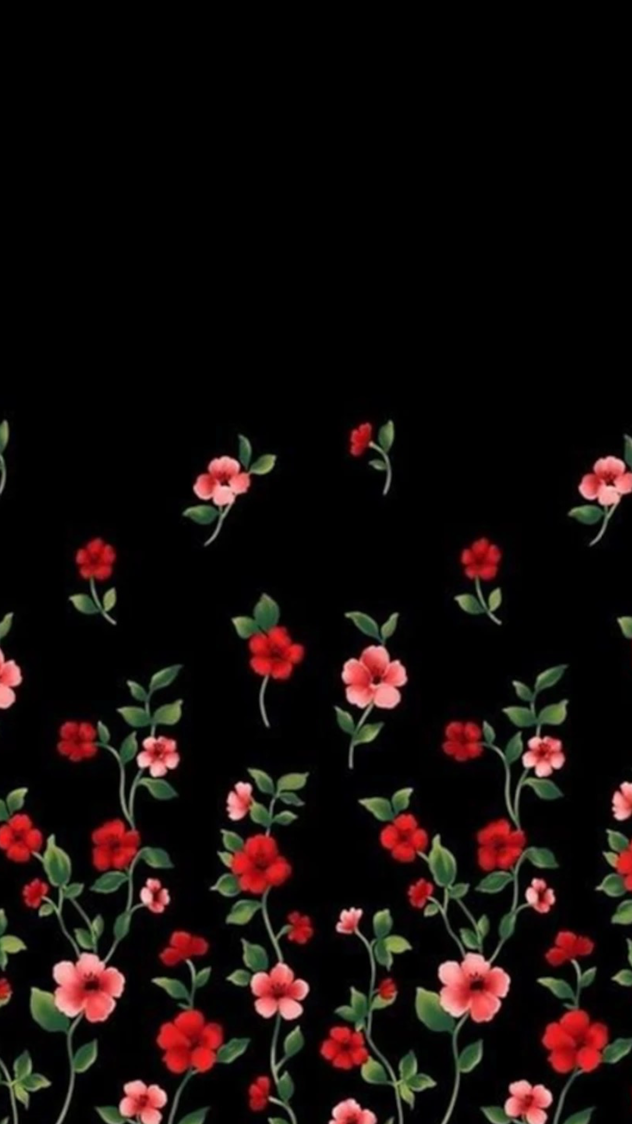 Red And Black Floral Wallpapers