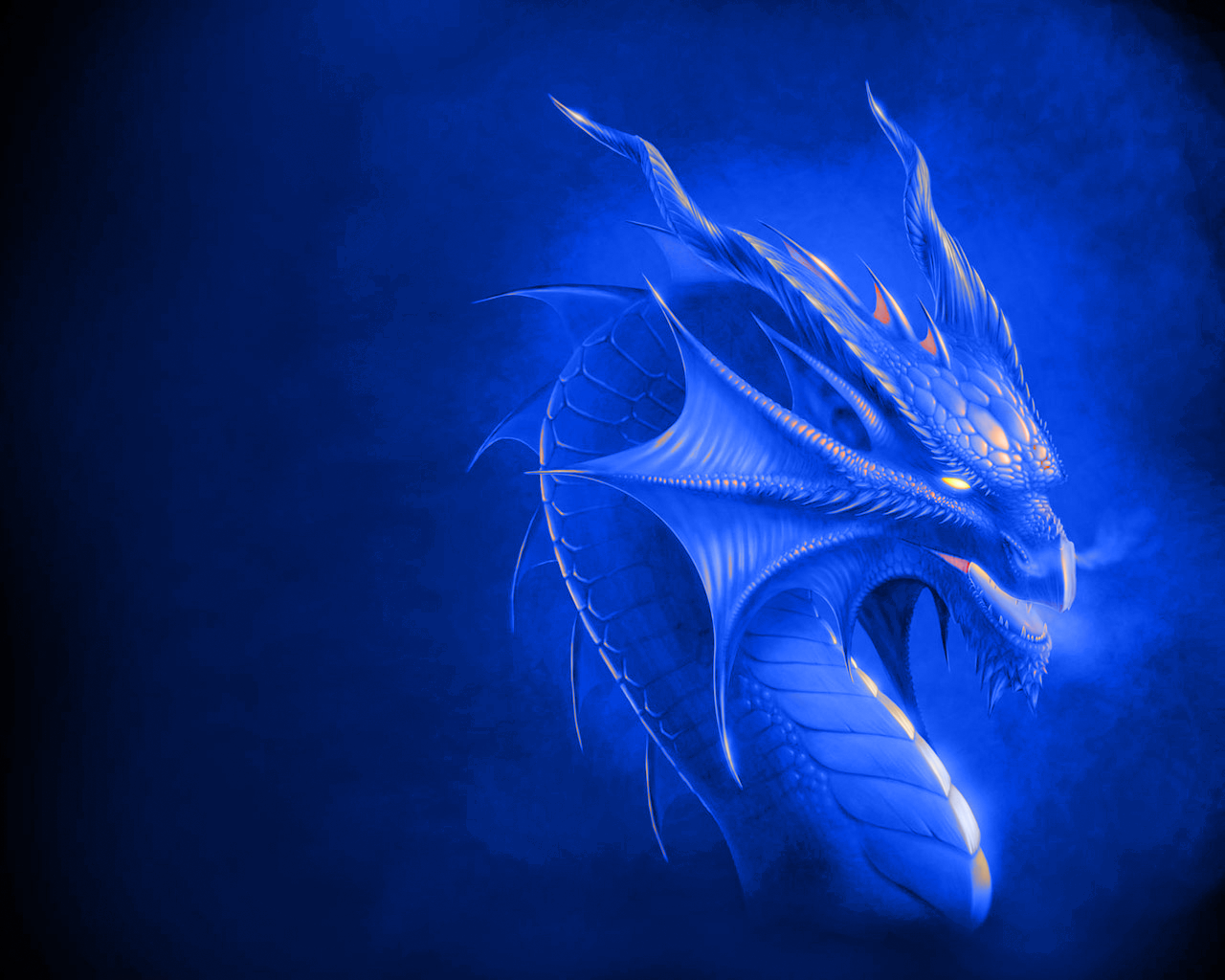 Red And Blue Dragon Wallpapers