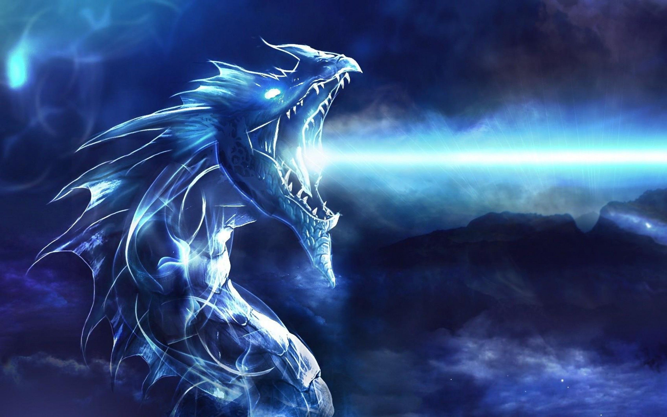 Red And Blue Dragon Wallpapers