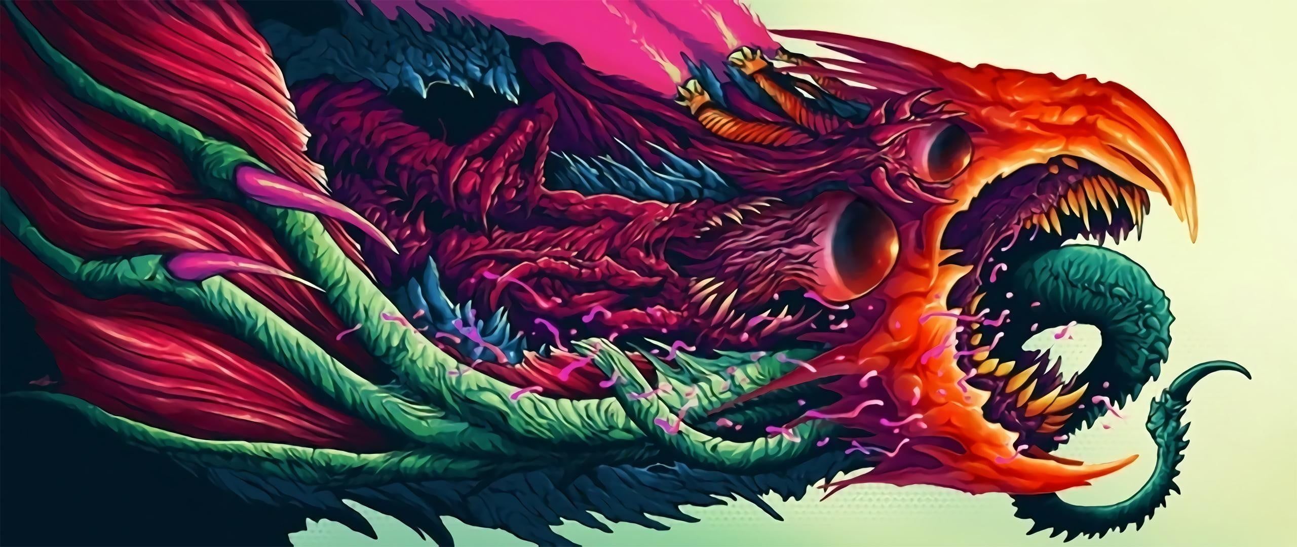 Red And Blue Dragon Wallpapers