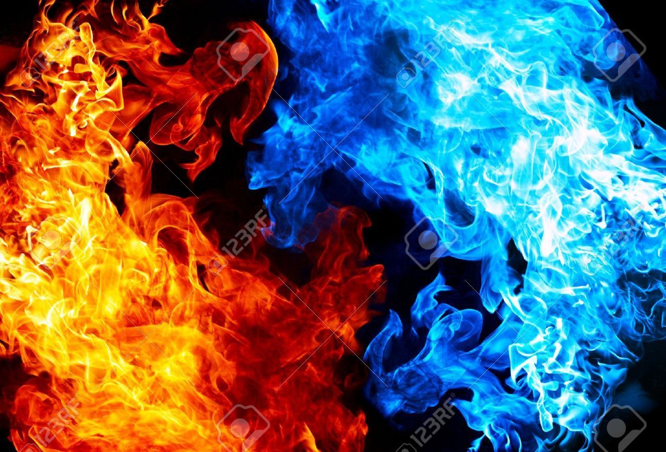 Red And Blue Fire Wallpapers