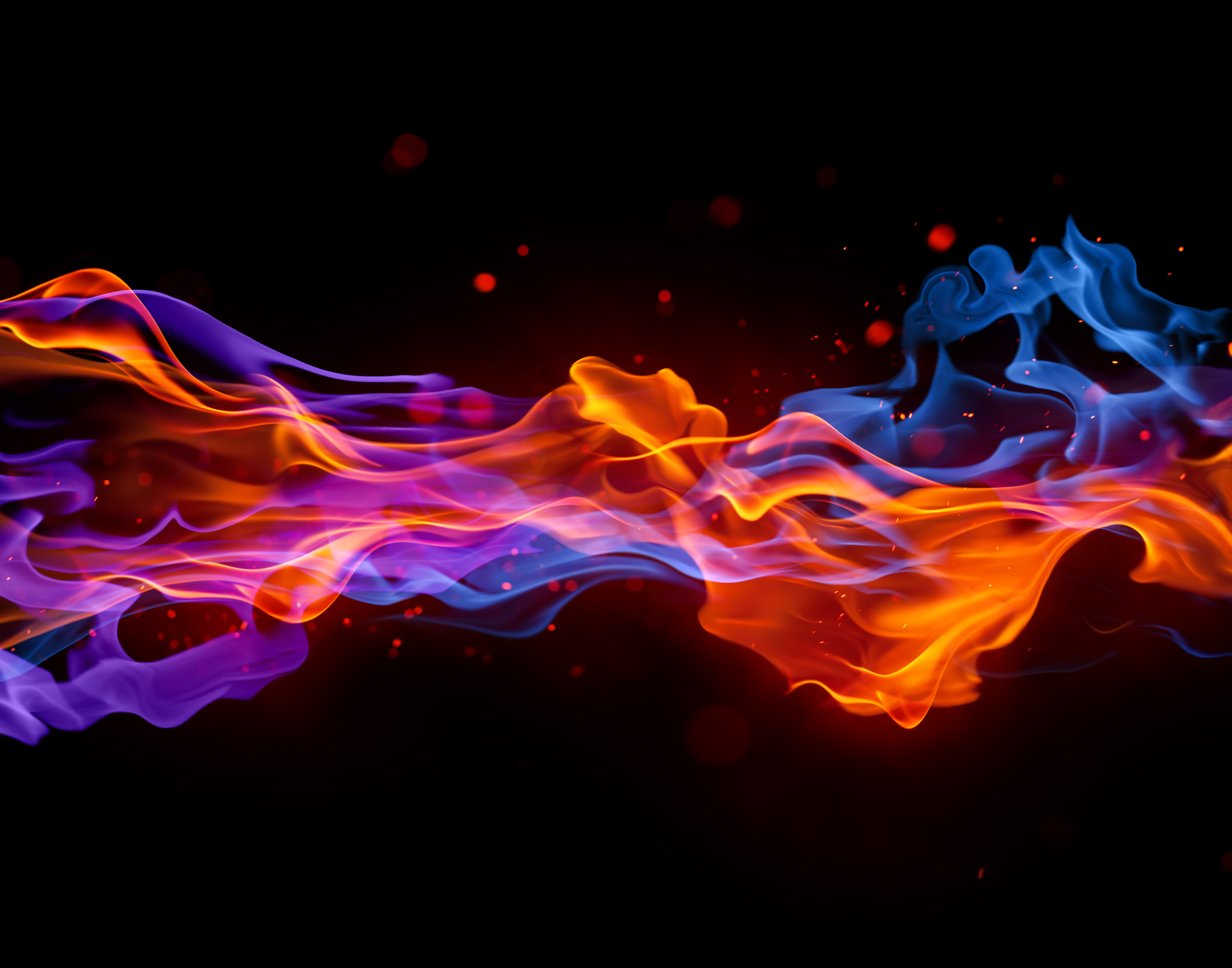 Red And Blue Fire Wallpapers