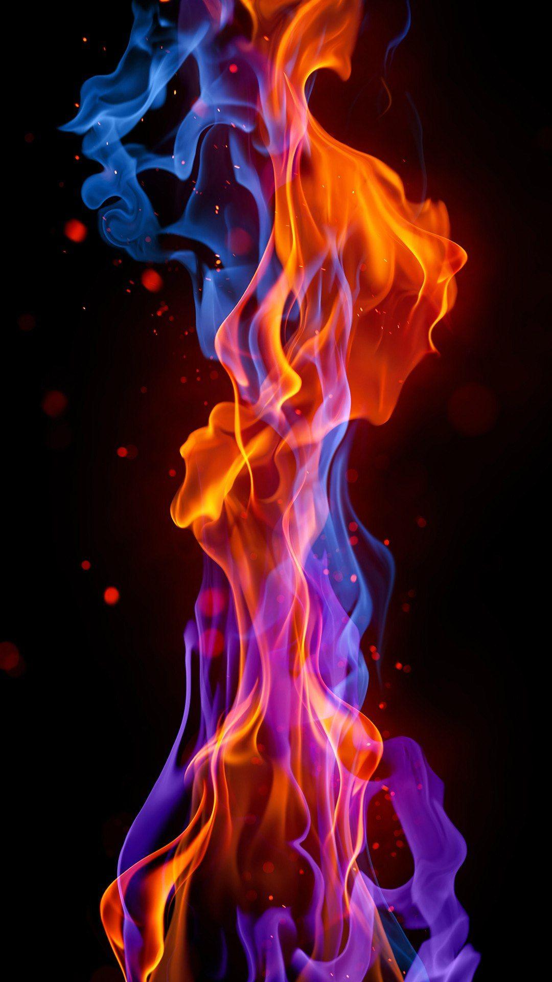 Red And Blue Fire Wallpapers