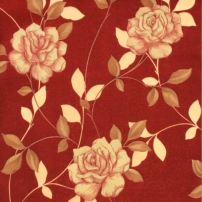 Red And Gold Floral Wallpapers