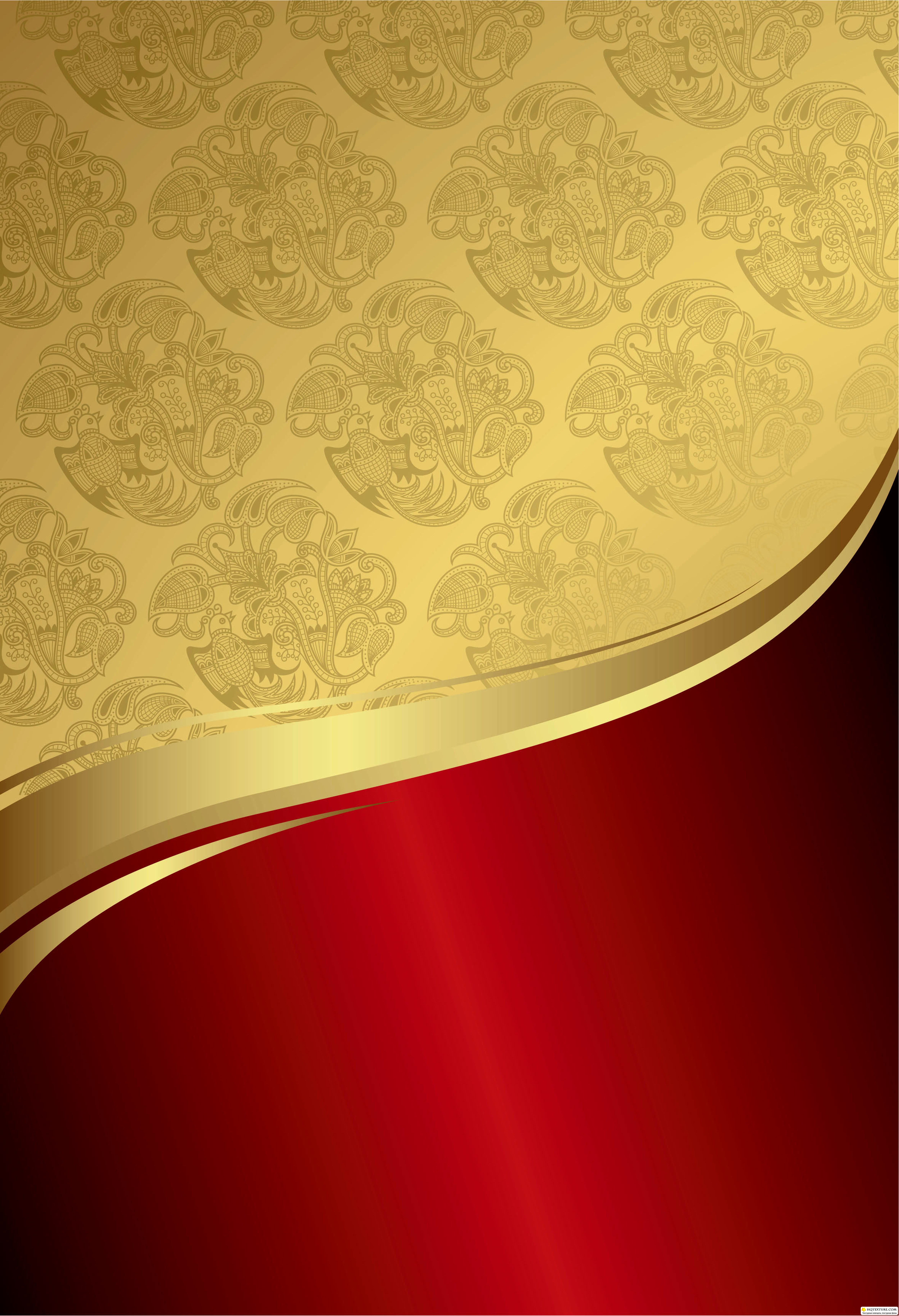 Red And Gold Floral Wallpapers