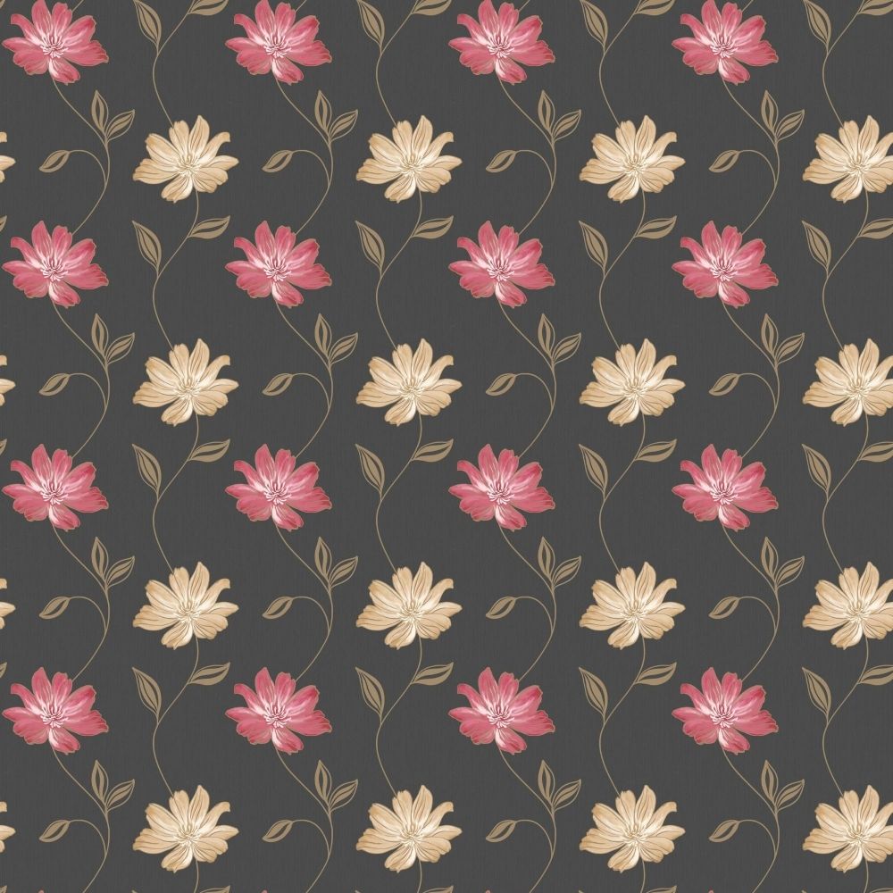 Red And Gold Floral Wallpapers