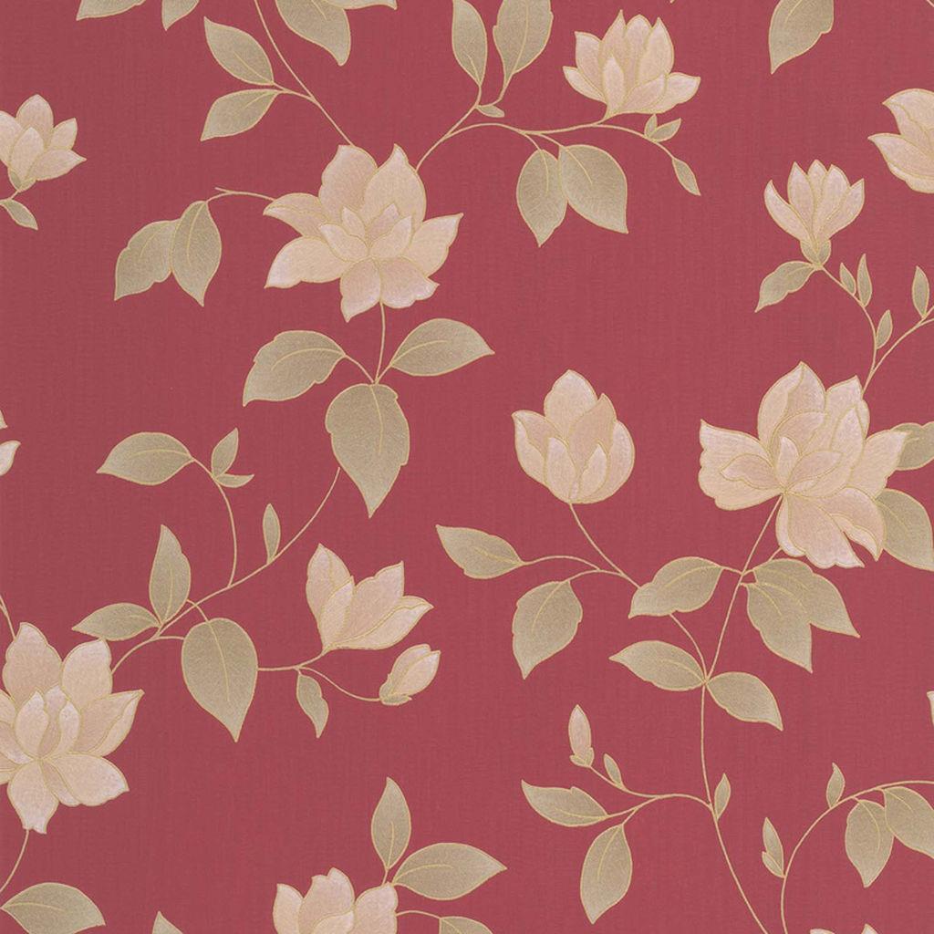 Red And Gold Floral Wallpapers