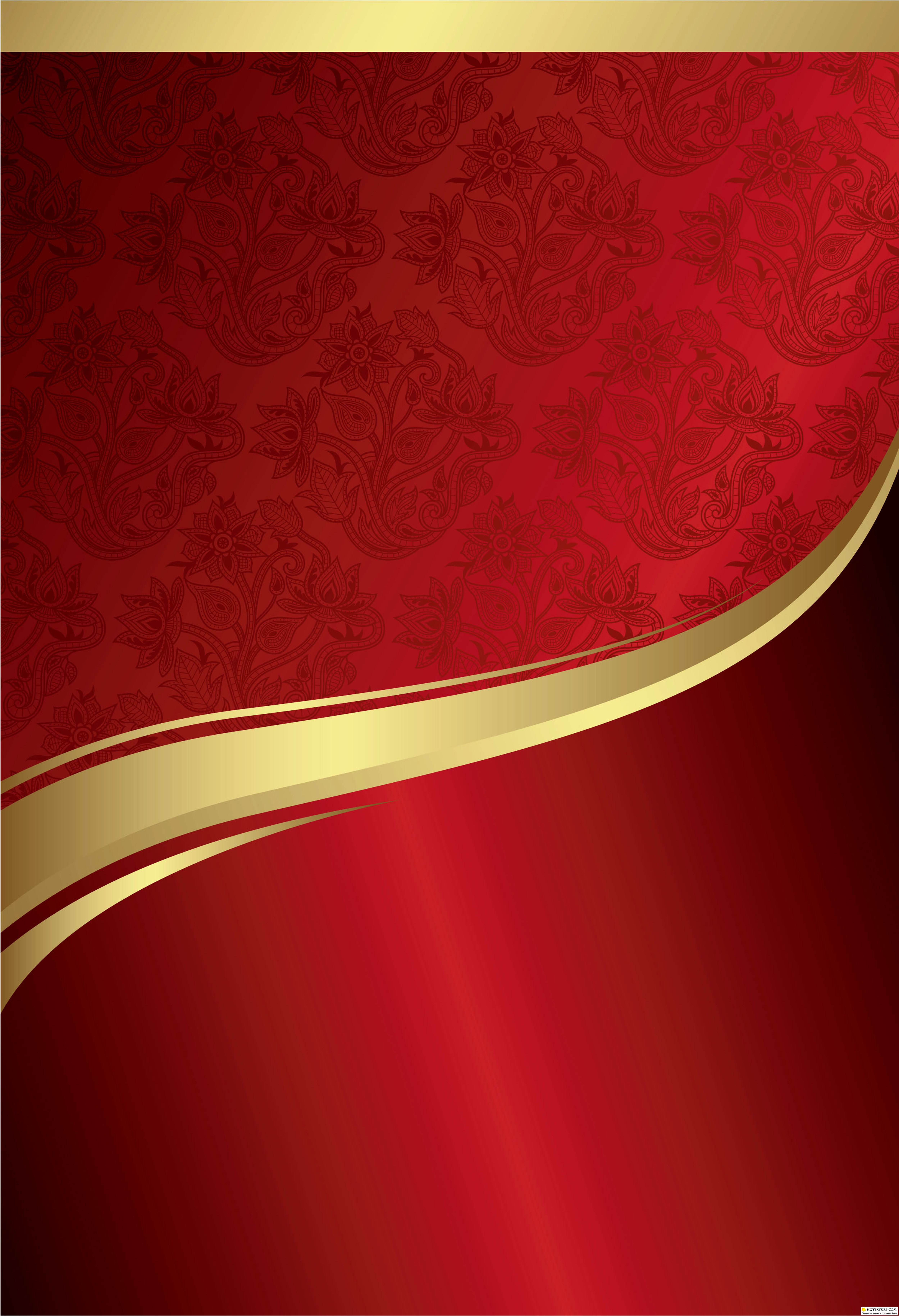 Red And Gold Floral Wallpapers