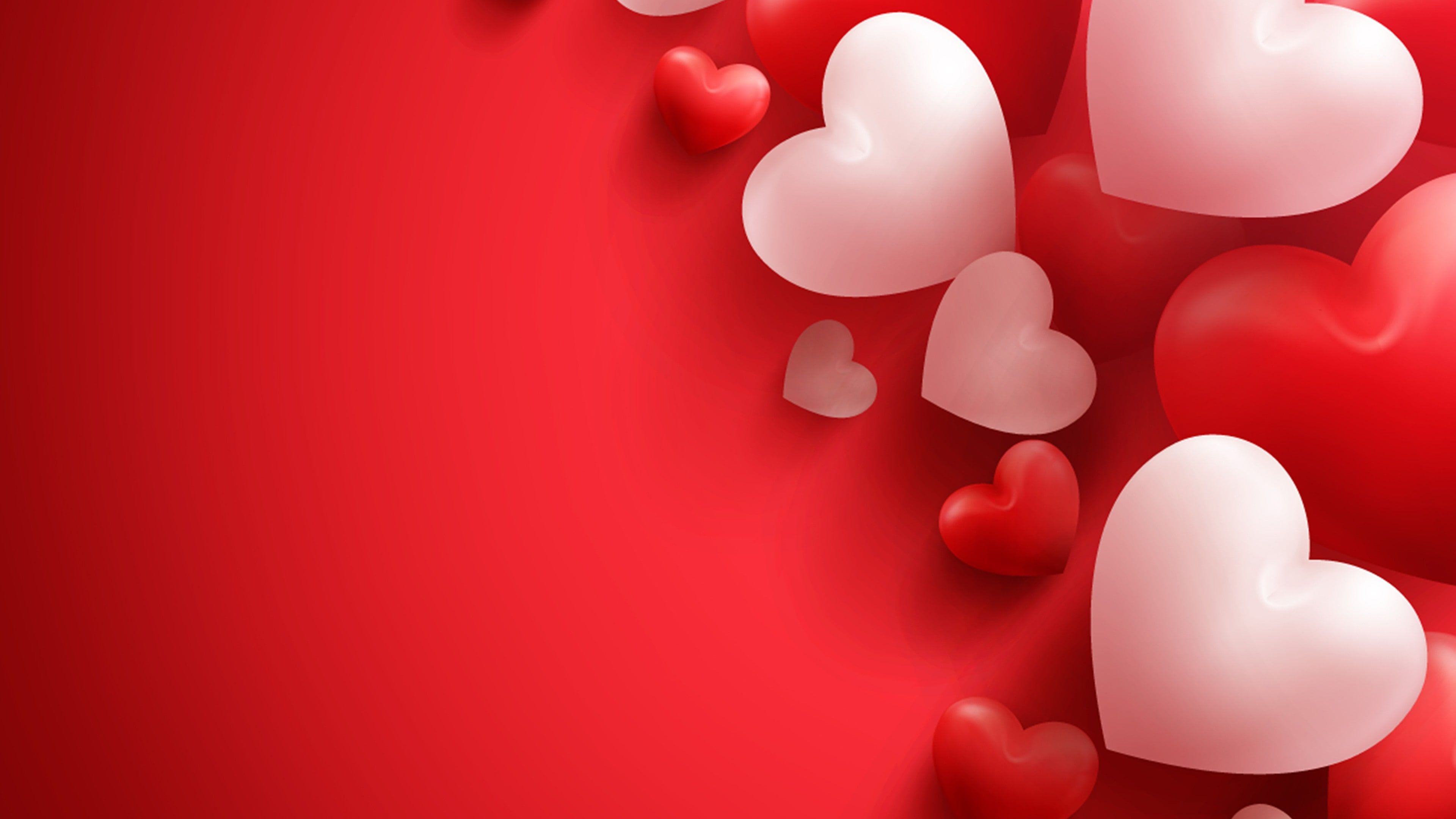 Red And White Heart Wallpapers