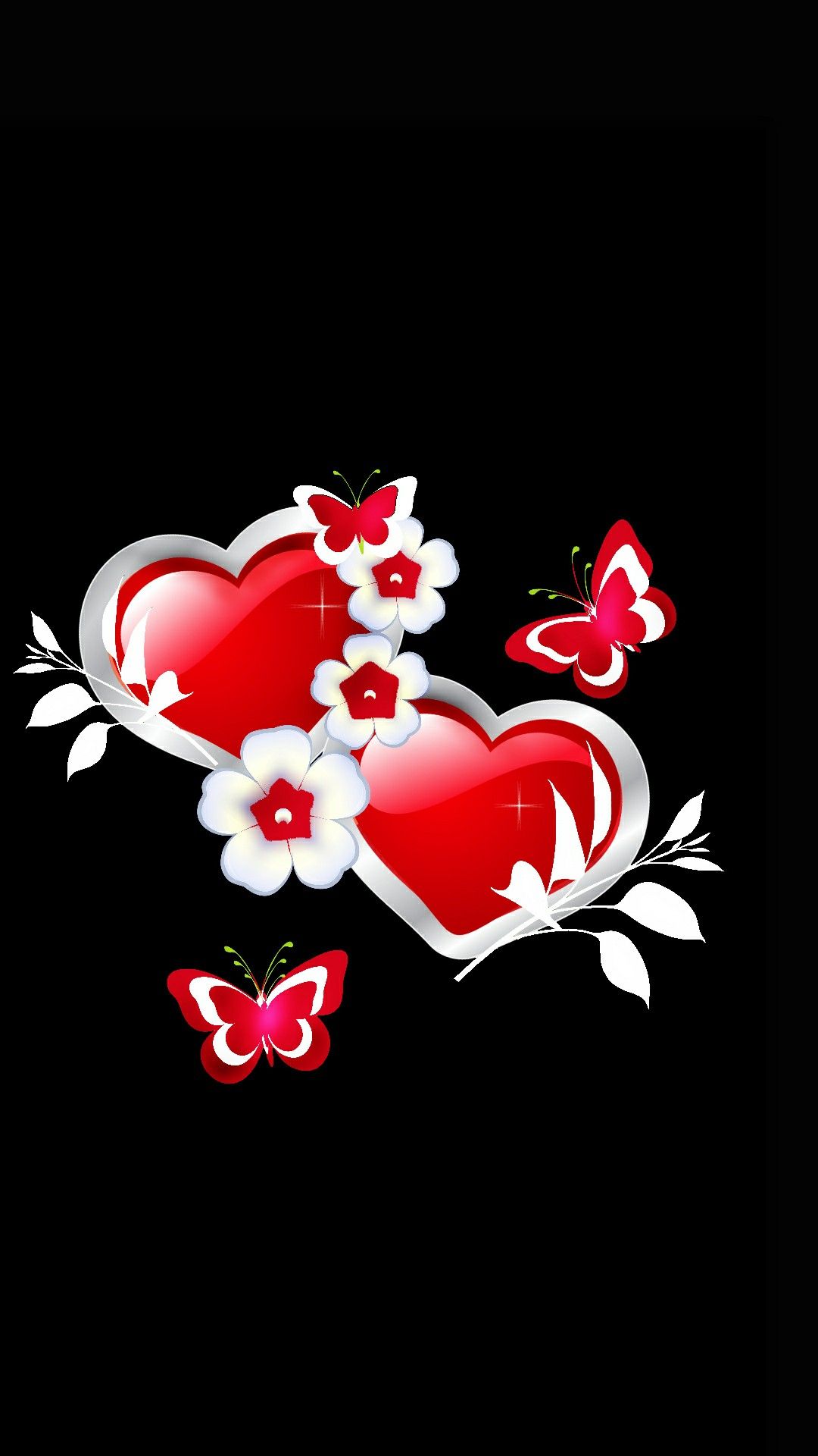 Red And White Heart Wallpapers