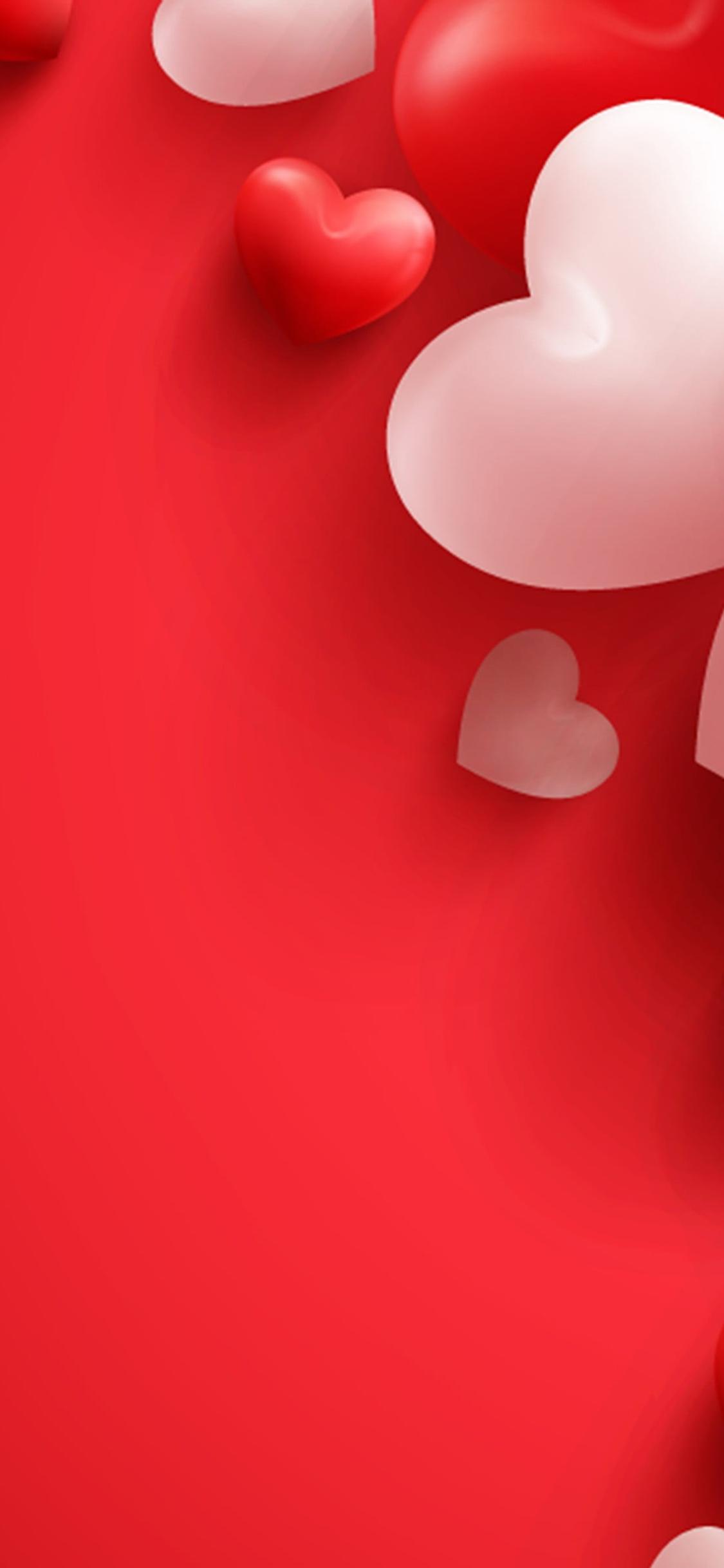 Red And White Heart Wallpapers