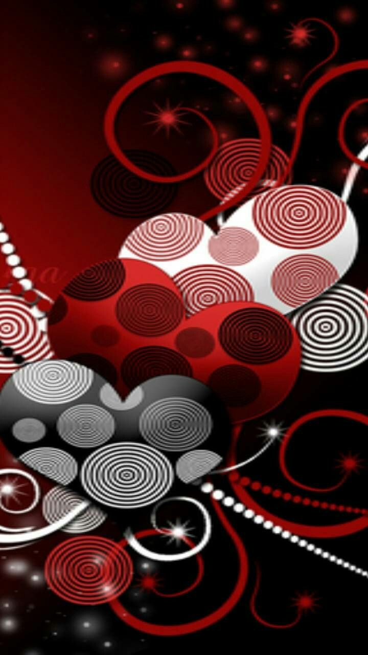 Red And White Heart Wallpapers