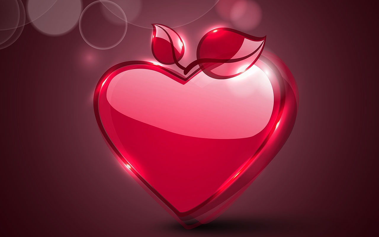 Red And White Heart Wallpapers