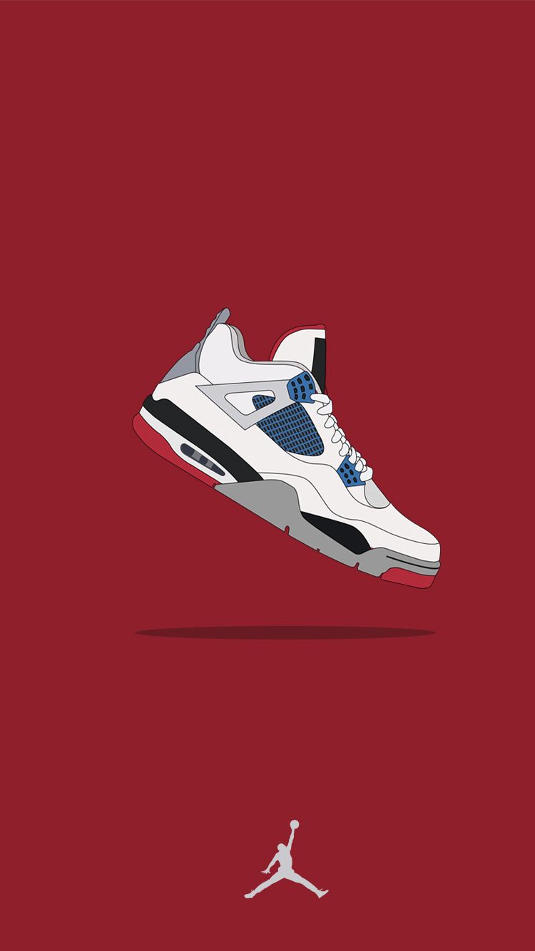 Red And White Jordan Shoes Wallpapers