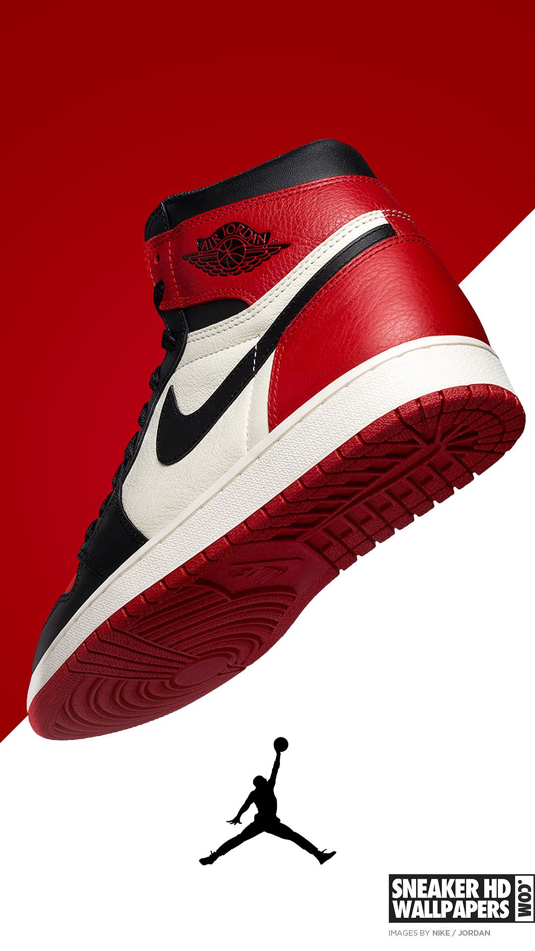 Red And White Jordan Shoes Wallpapers