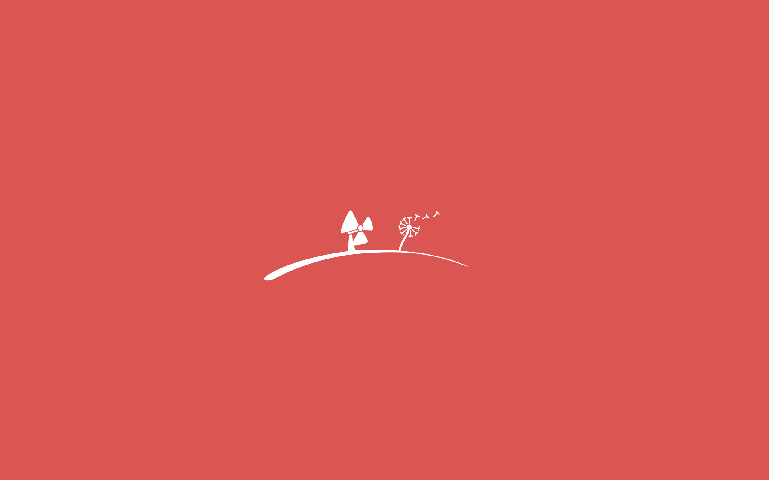 Red And White Minimalist Wallpapers