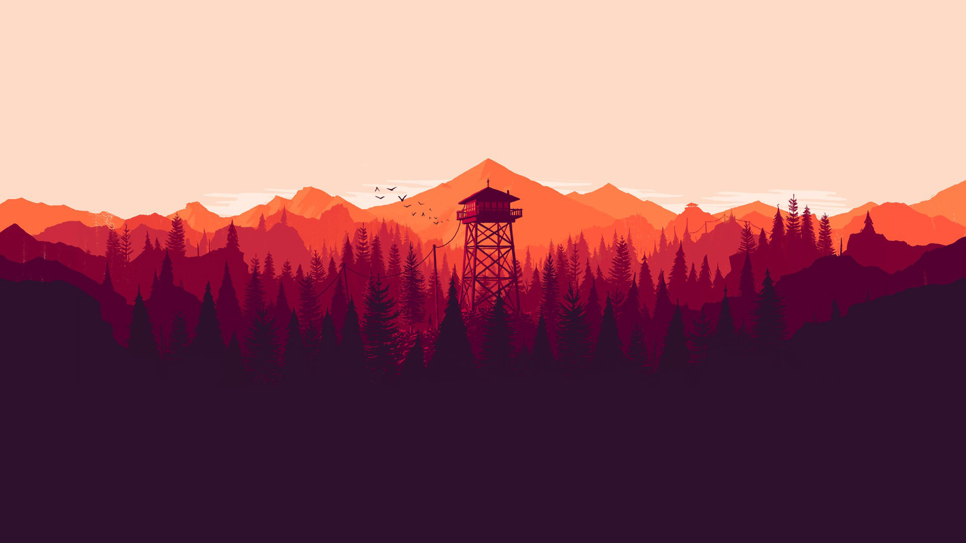 Red And White Minimalist Wallpapers