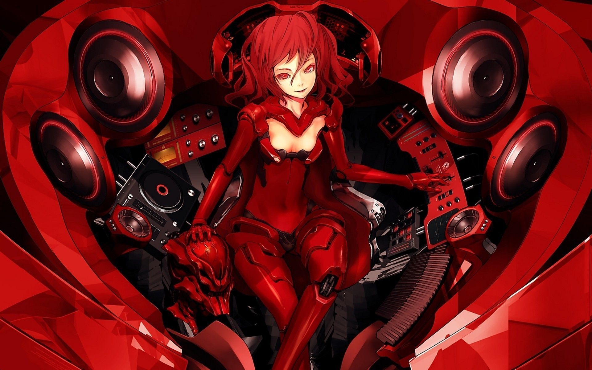 Red Anime Girl Wallpapers