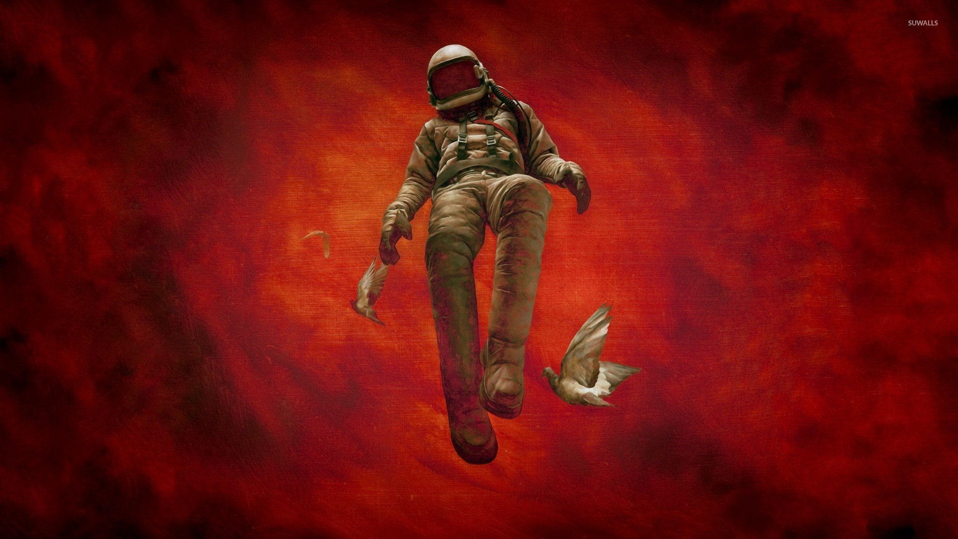 Red Astronaut Wallpapers