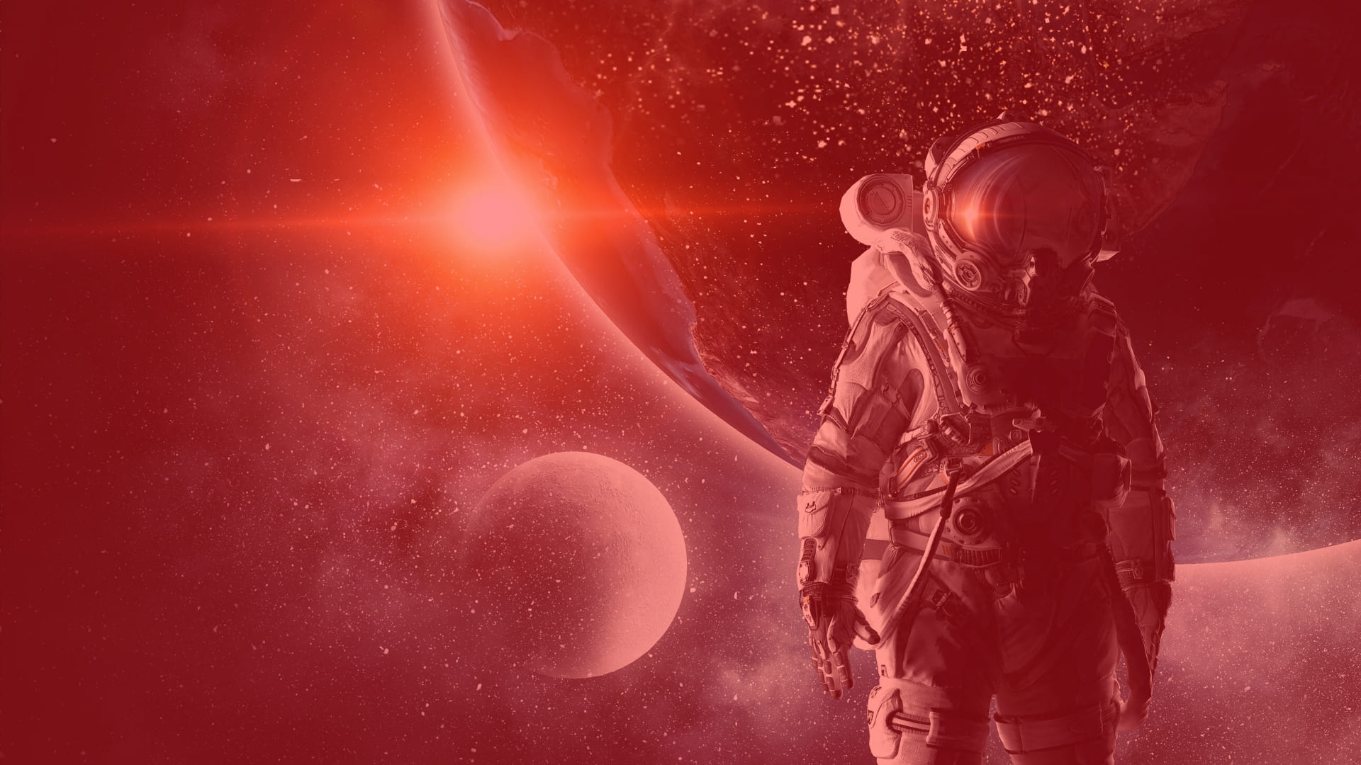 Red Astronaut Wallpapers