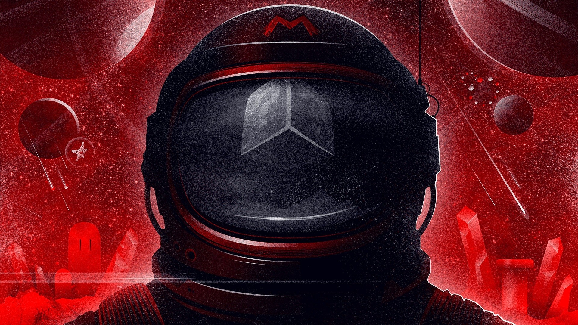 Red Astronaut Wallpapers
