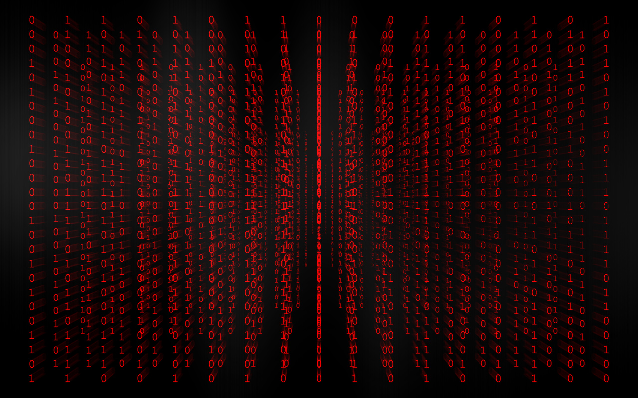 Red Binary Code Wallpapers