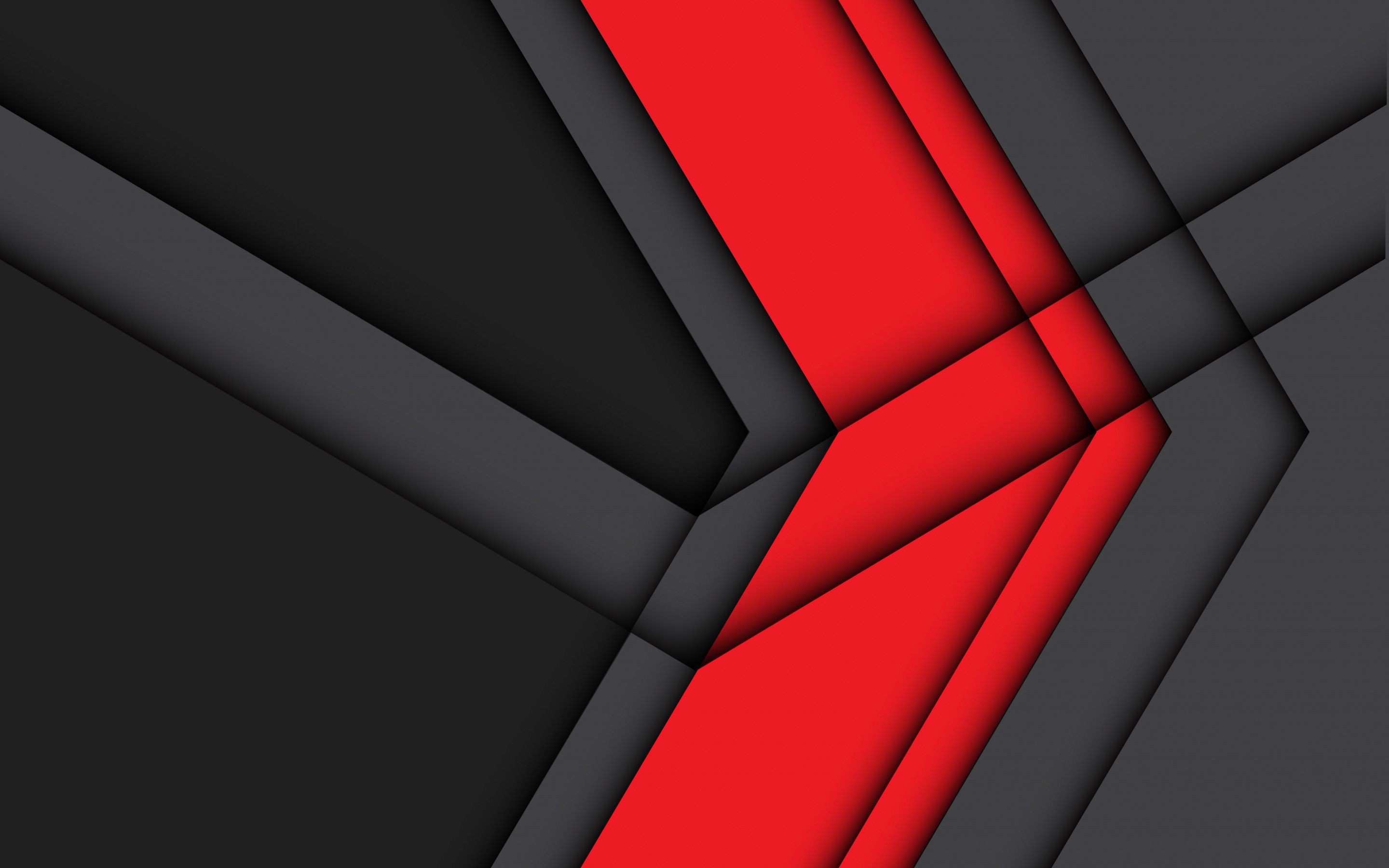 Red Black Geometric Wallpapers