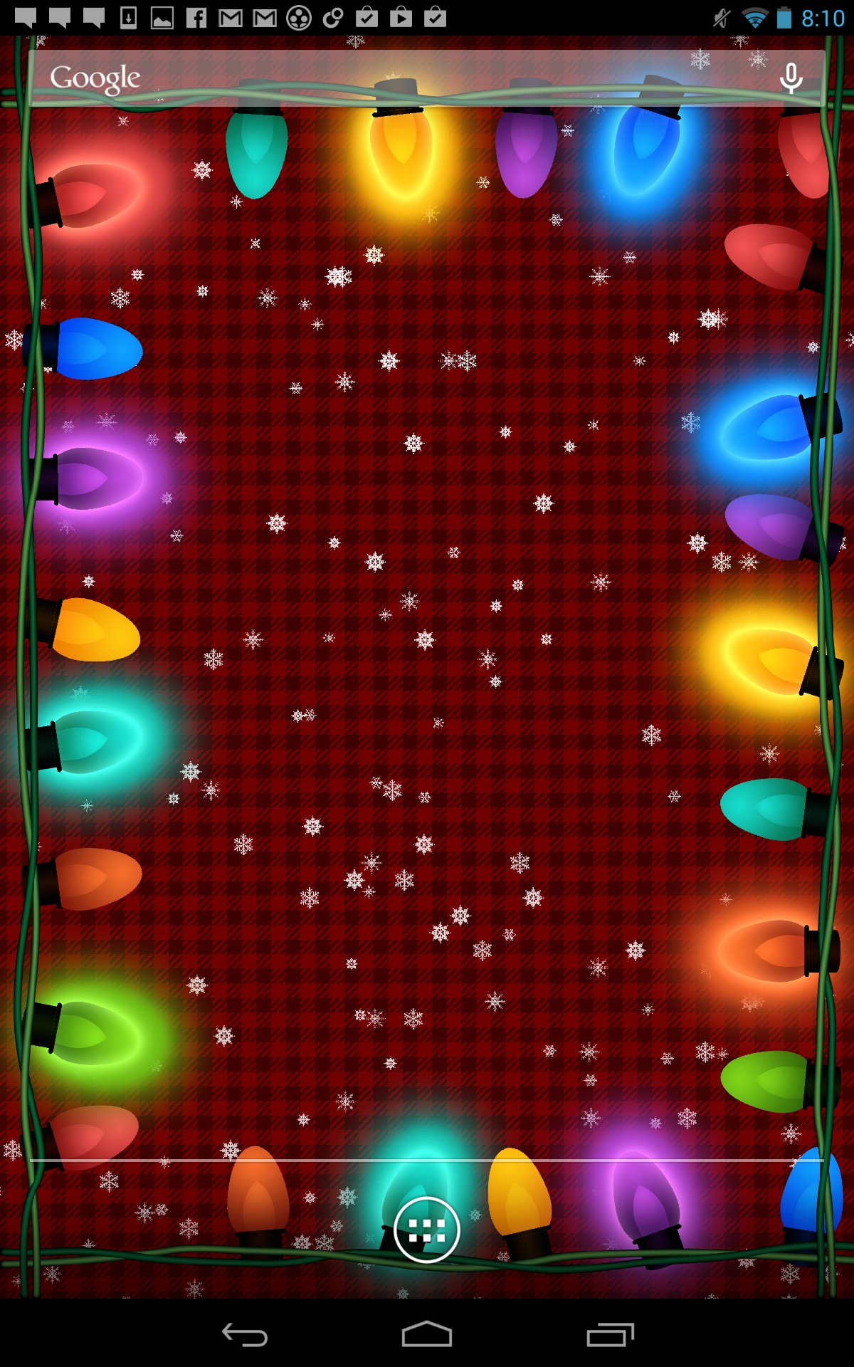 Red Christmas Lights Wallpapers