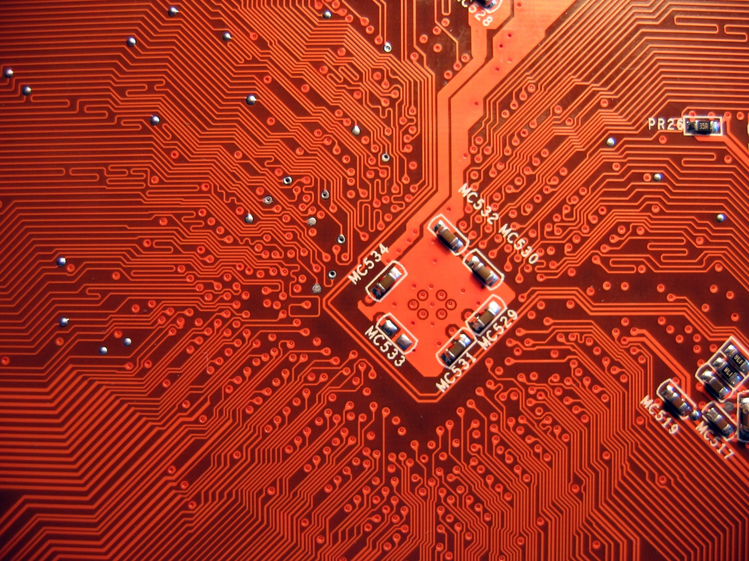 Red Circuit Wallpapers