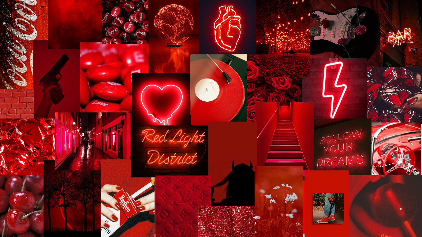 Red Collage Wallpapers