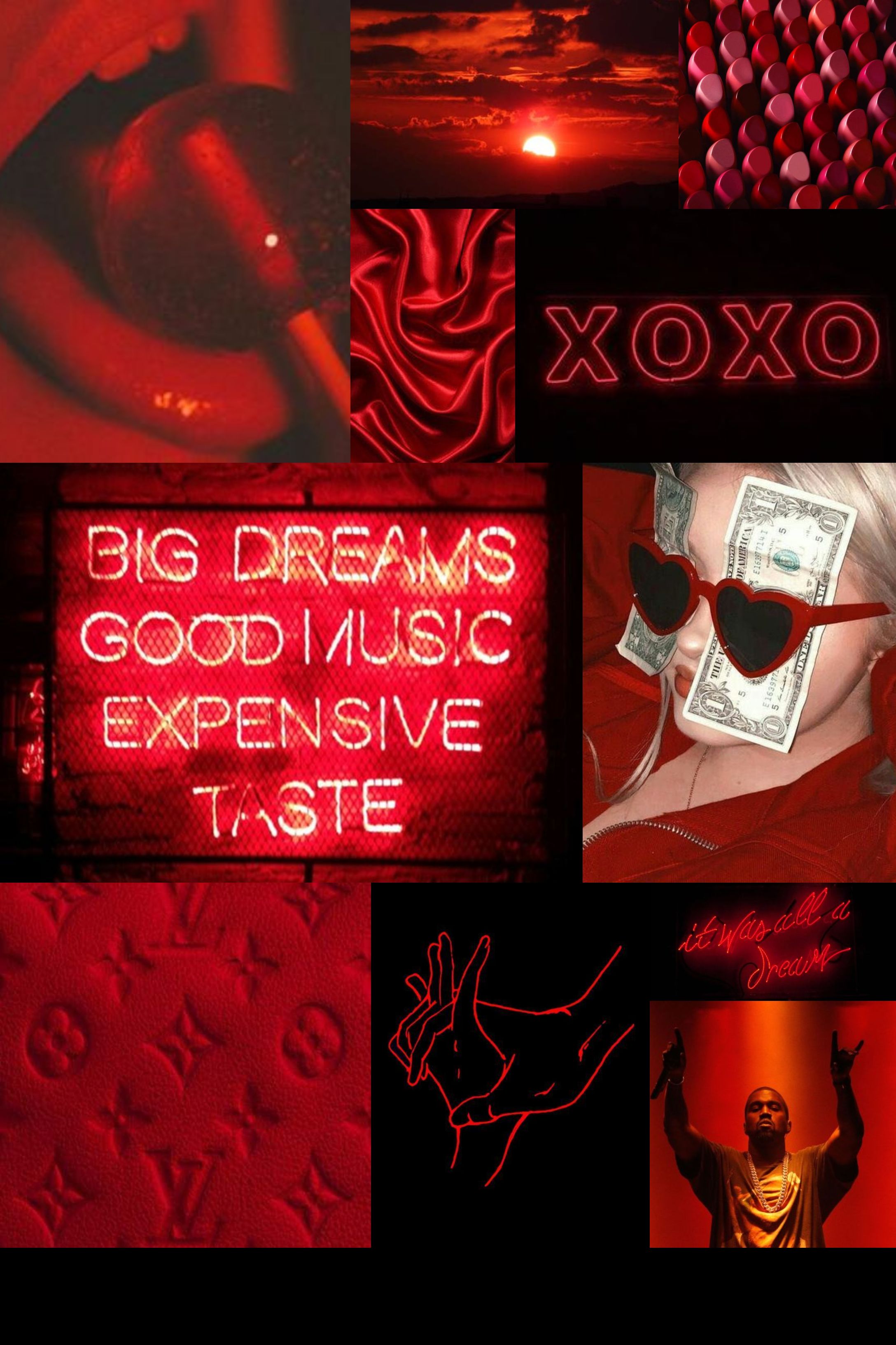 Red Collage Wallpapers