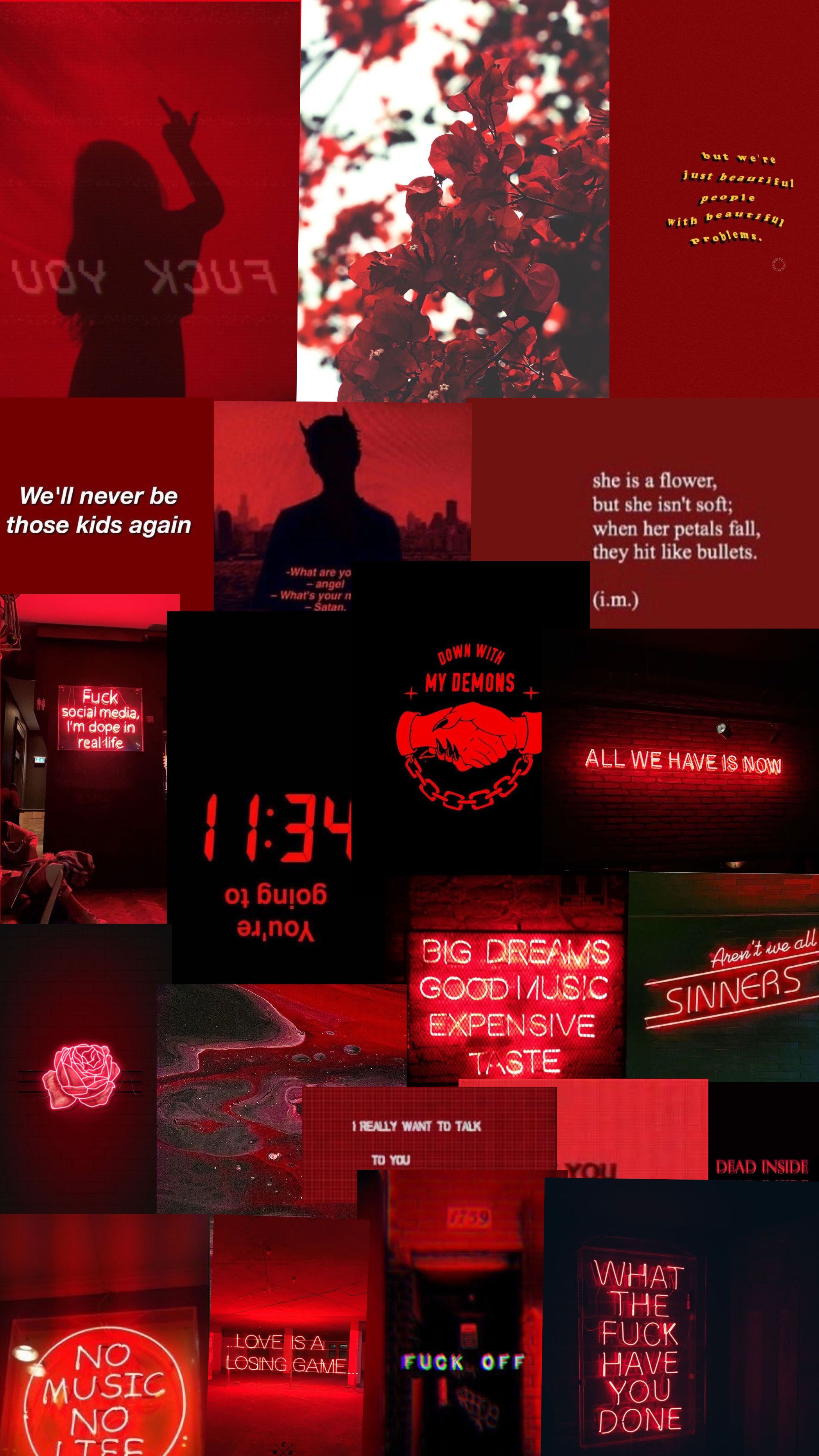 Red Cute Aesthetic Wallpapers