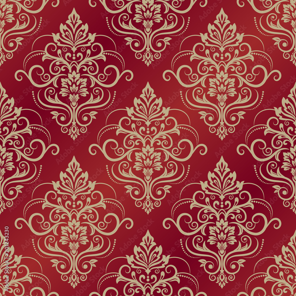 Red Damask Wallpapers