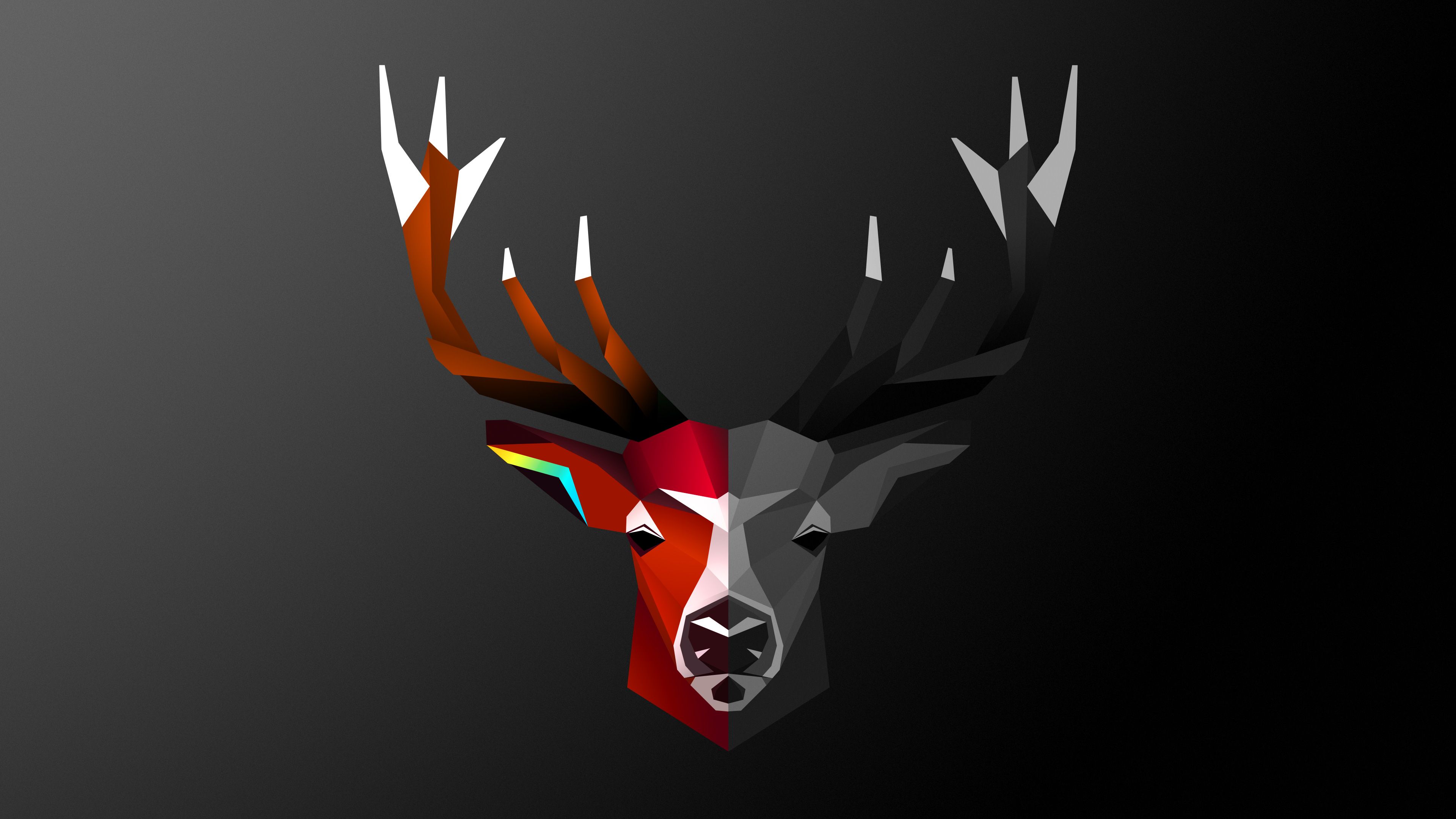 Red Deer Skull Wallpapers