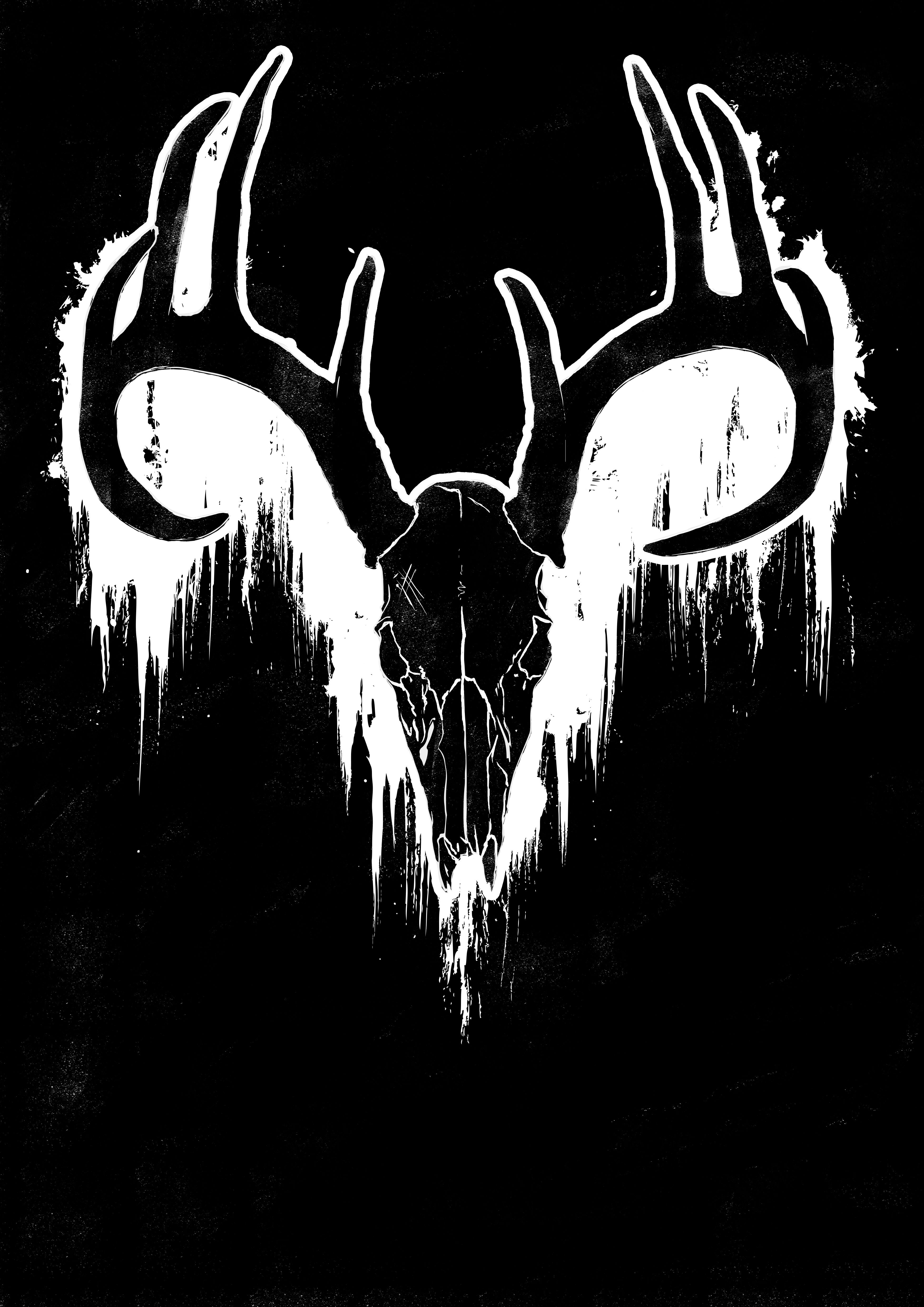 Red Deer Skull Wallpapers